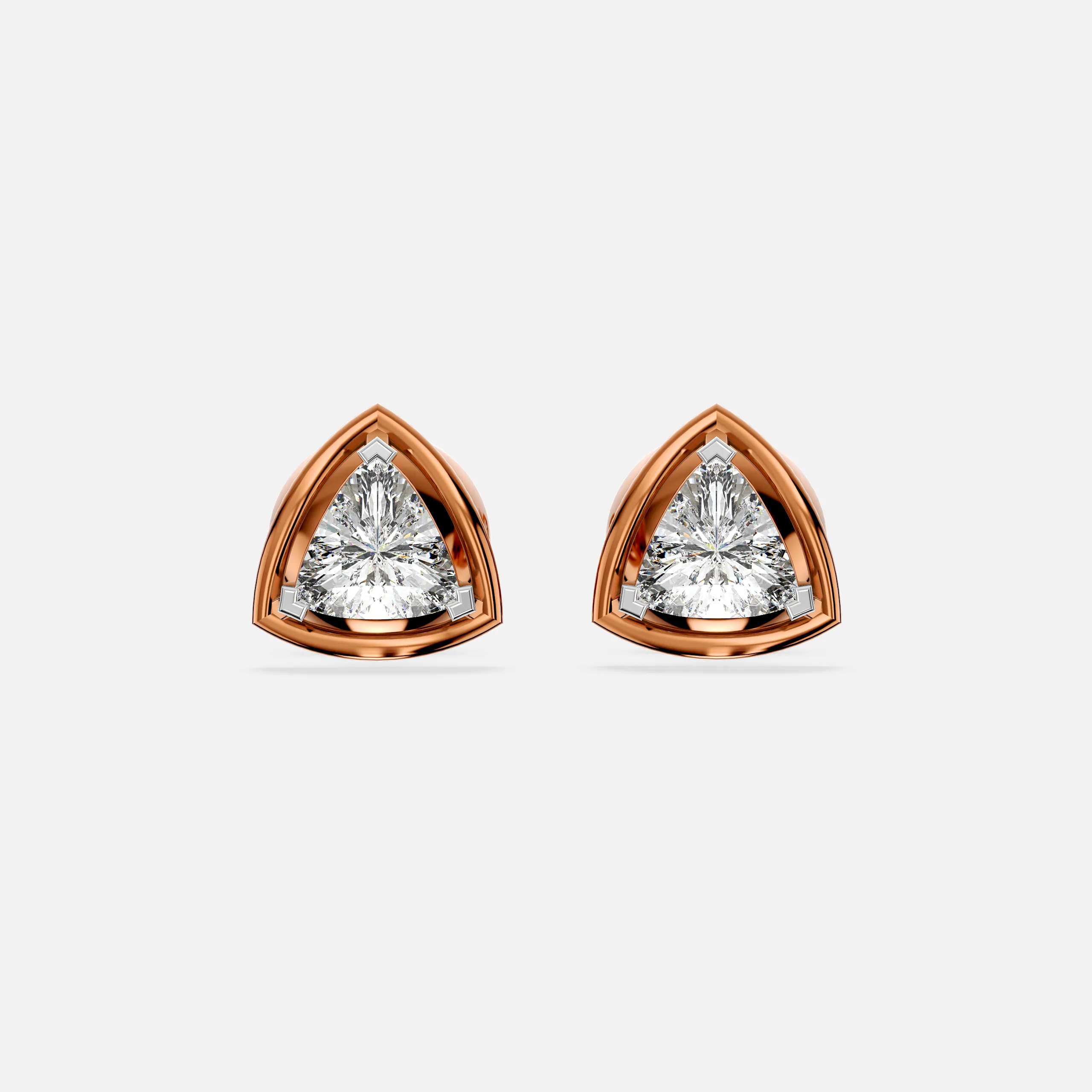 Radiant Shield Diamond Earring
