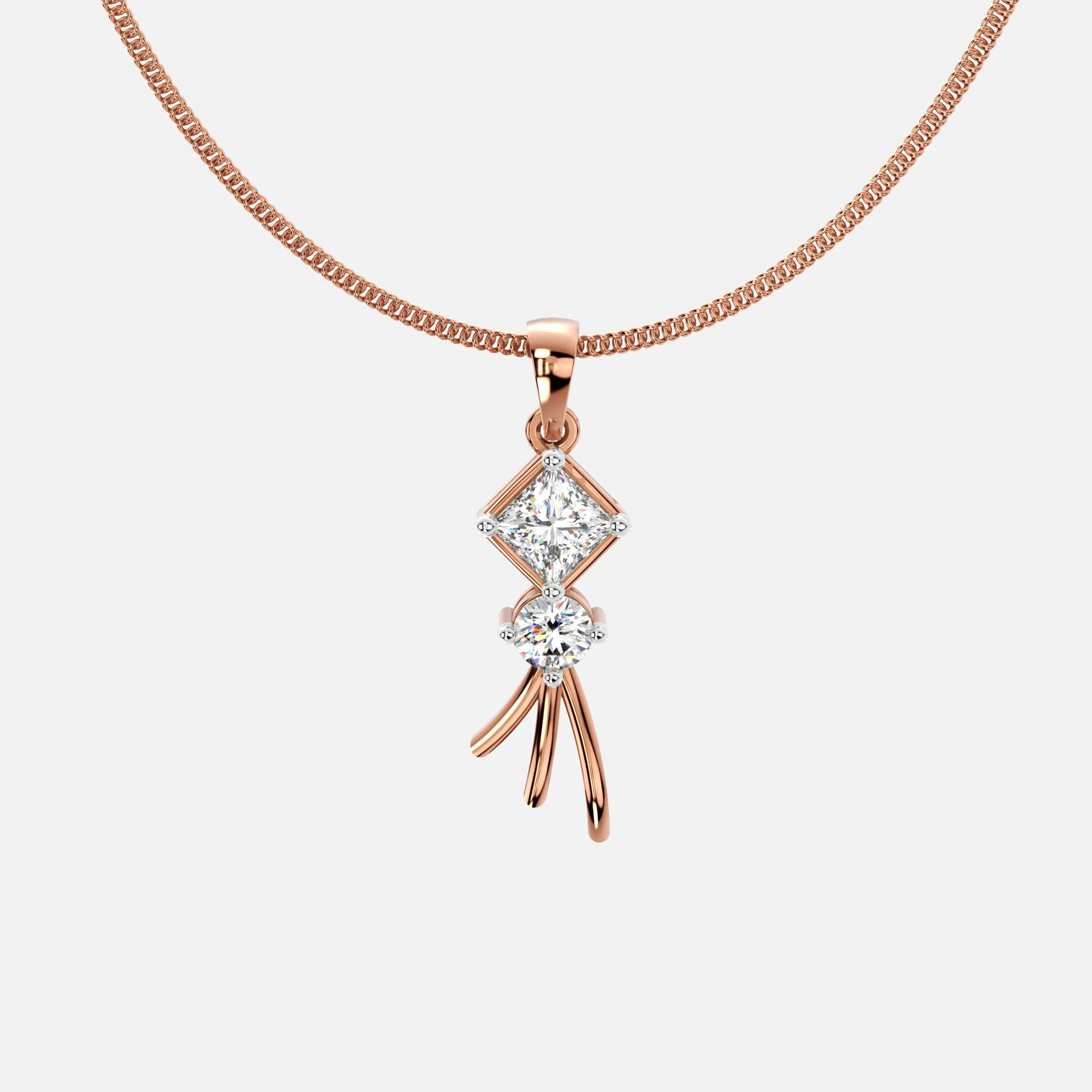 Dual Luxury Diamond Pendant