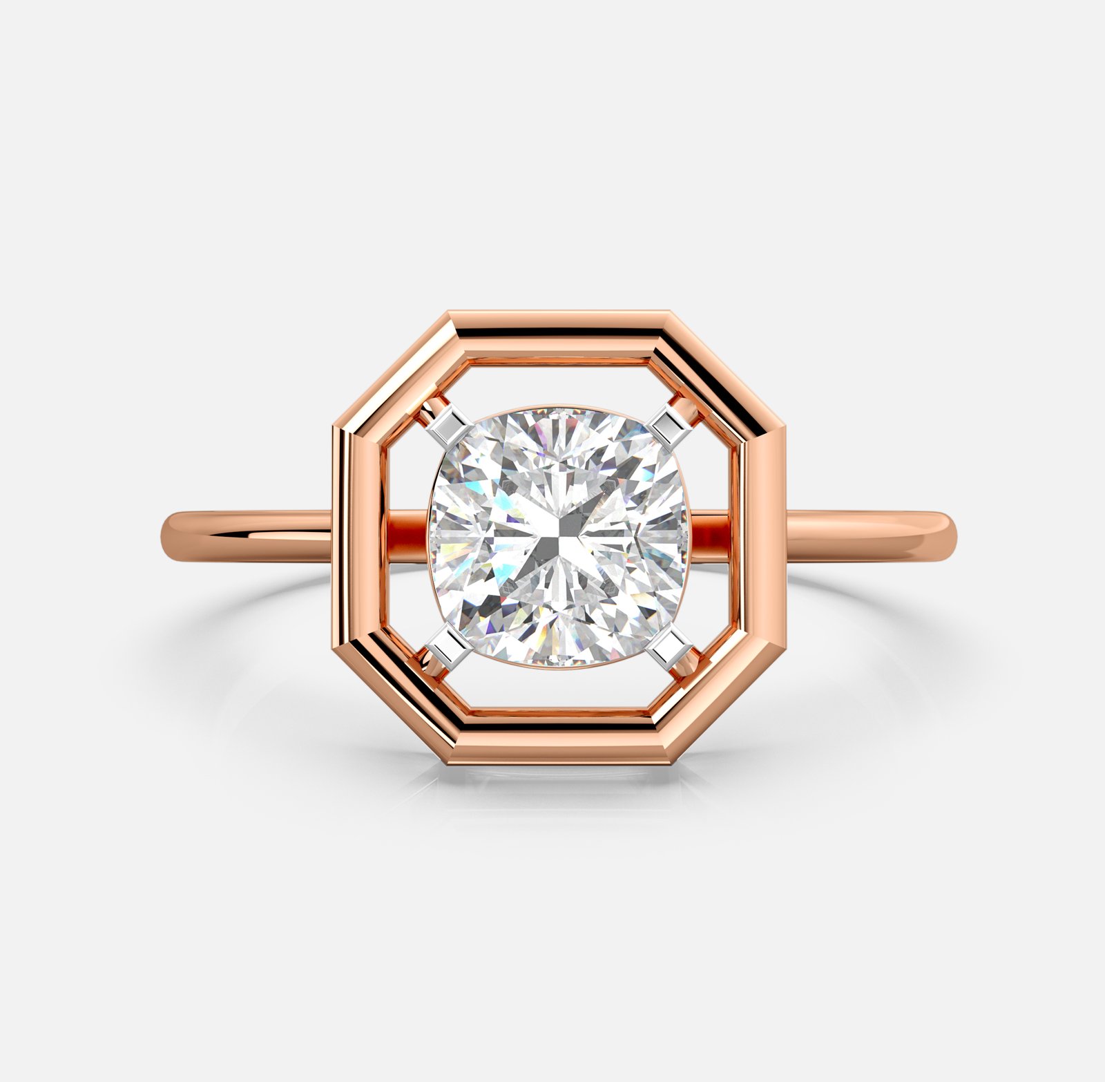 Octave Halo Diamond Ring