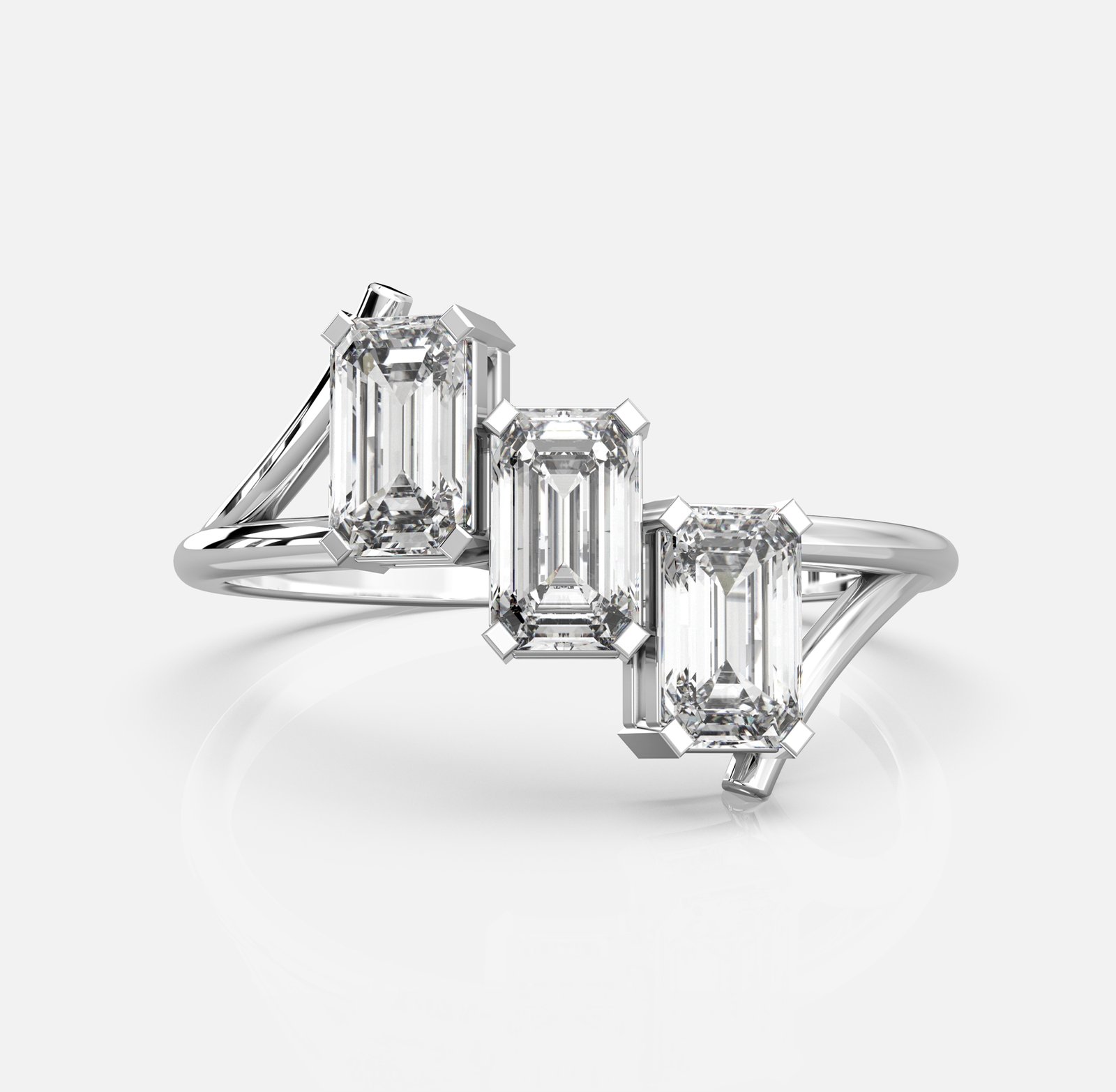 Emerald Triple Grace Ring