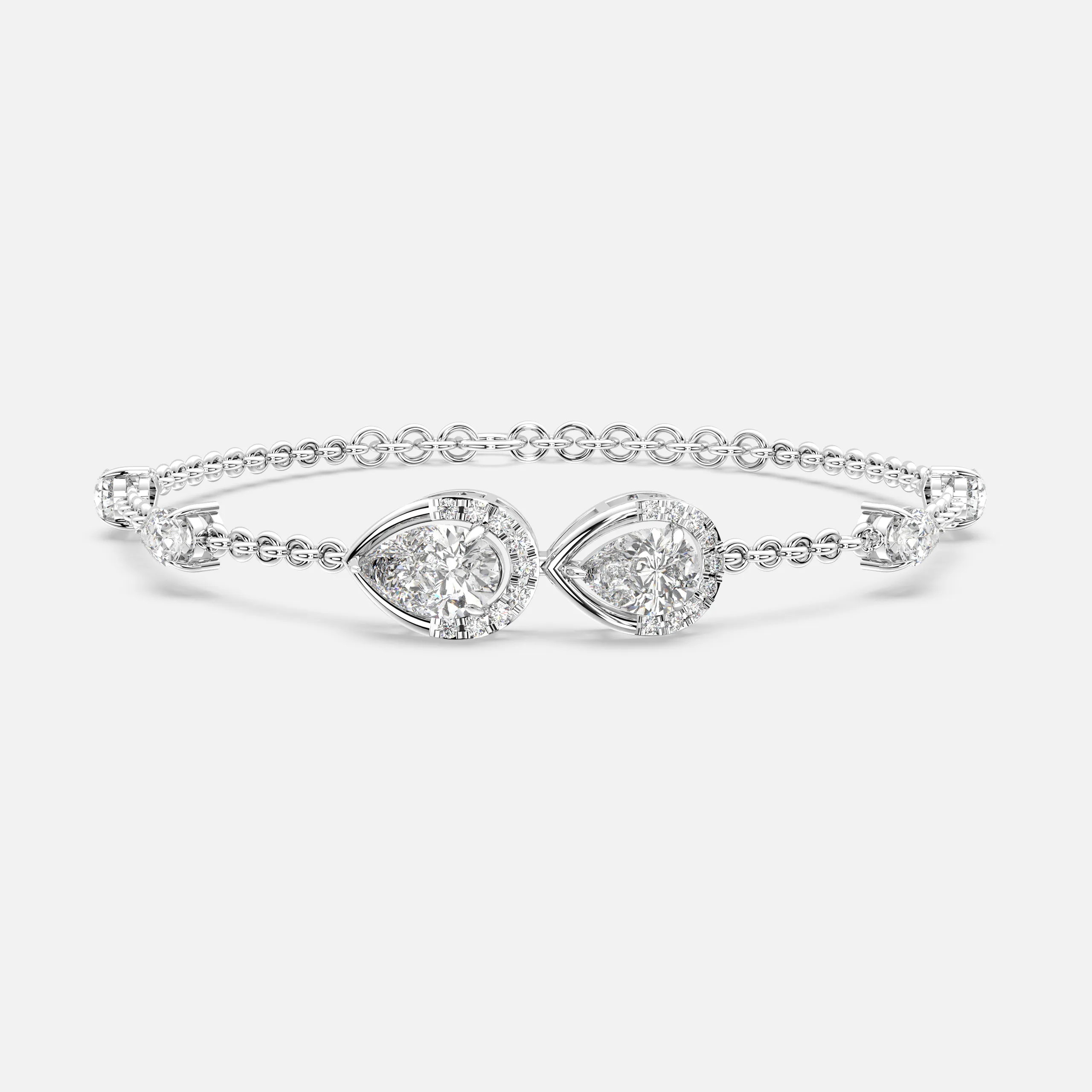 Dual Pear Diamond Bracelet