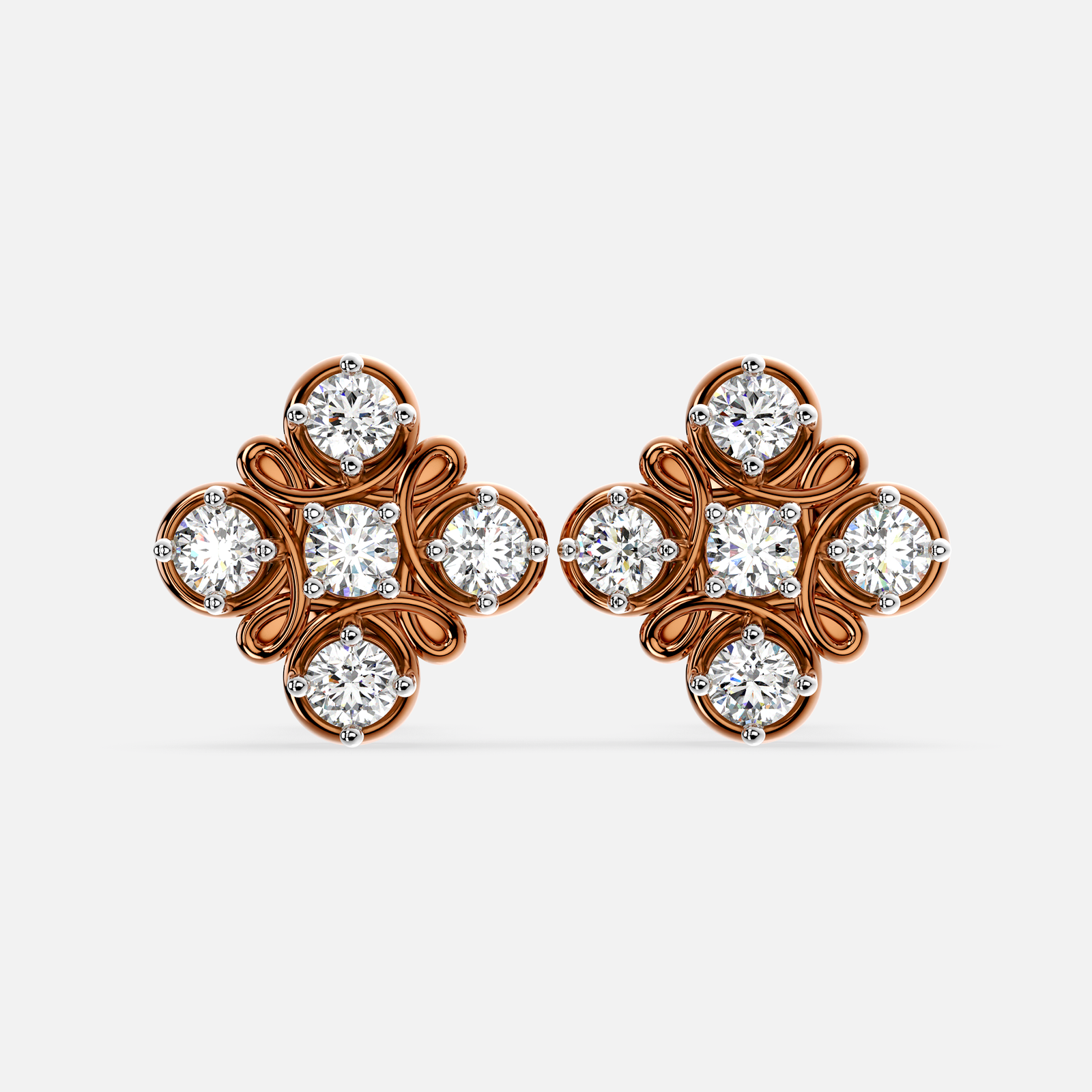 Bloom Knot Diamond Earrings