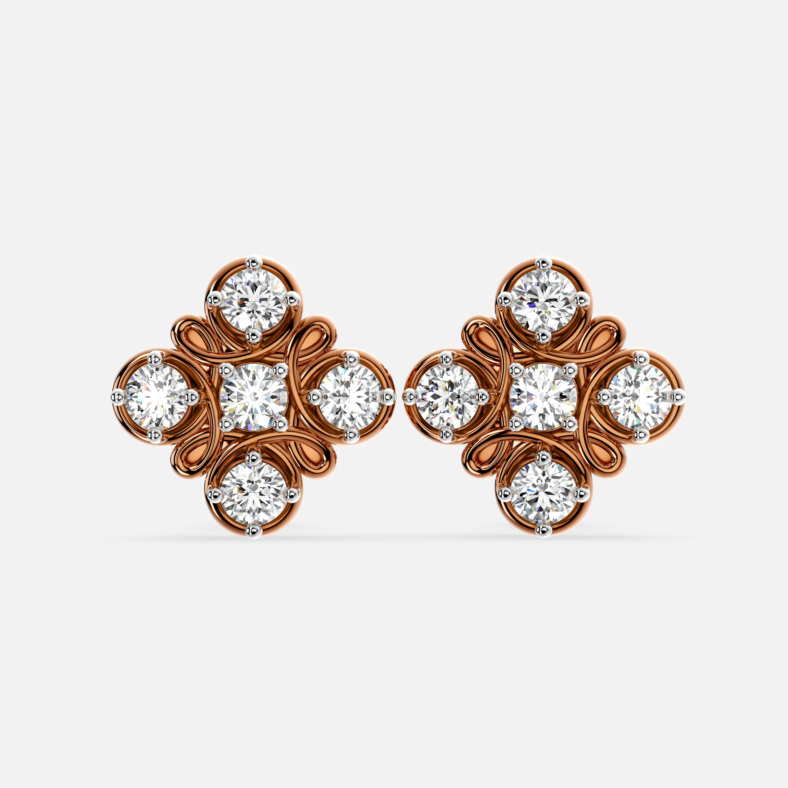 Bloom Knot Diamond Earrings