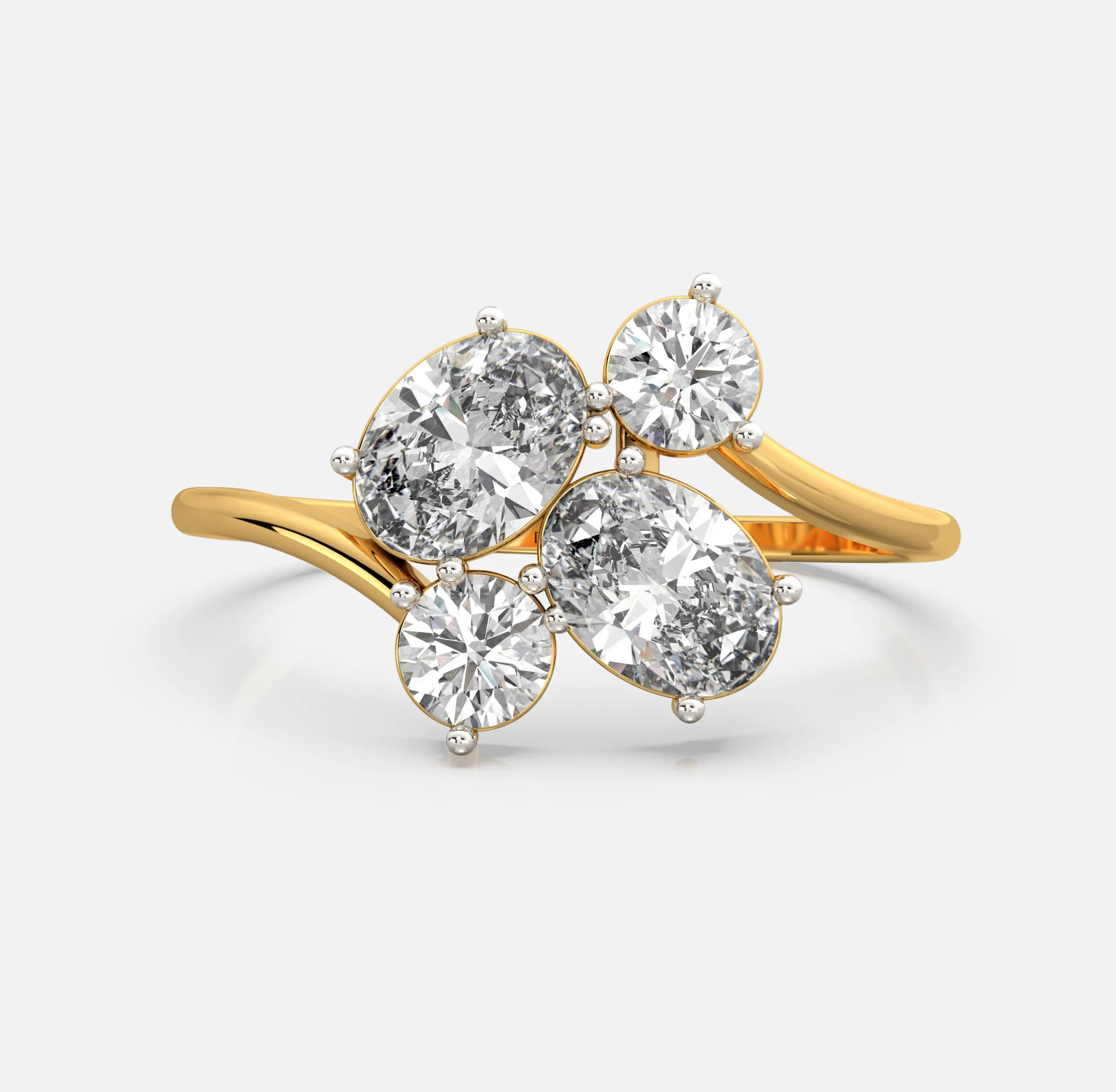 Bloom Curve Diamond Ring