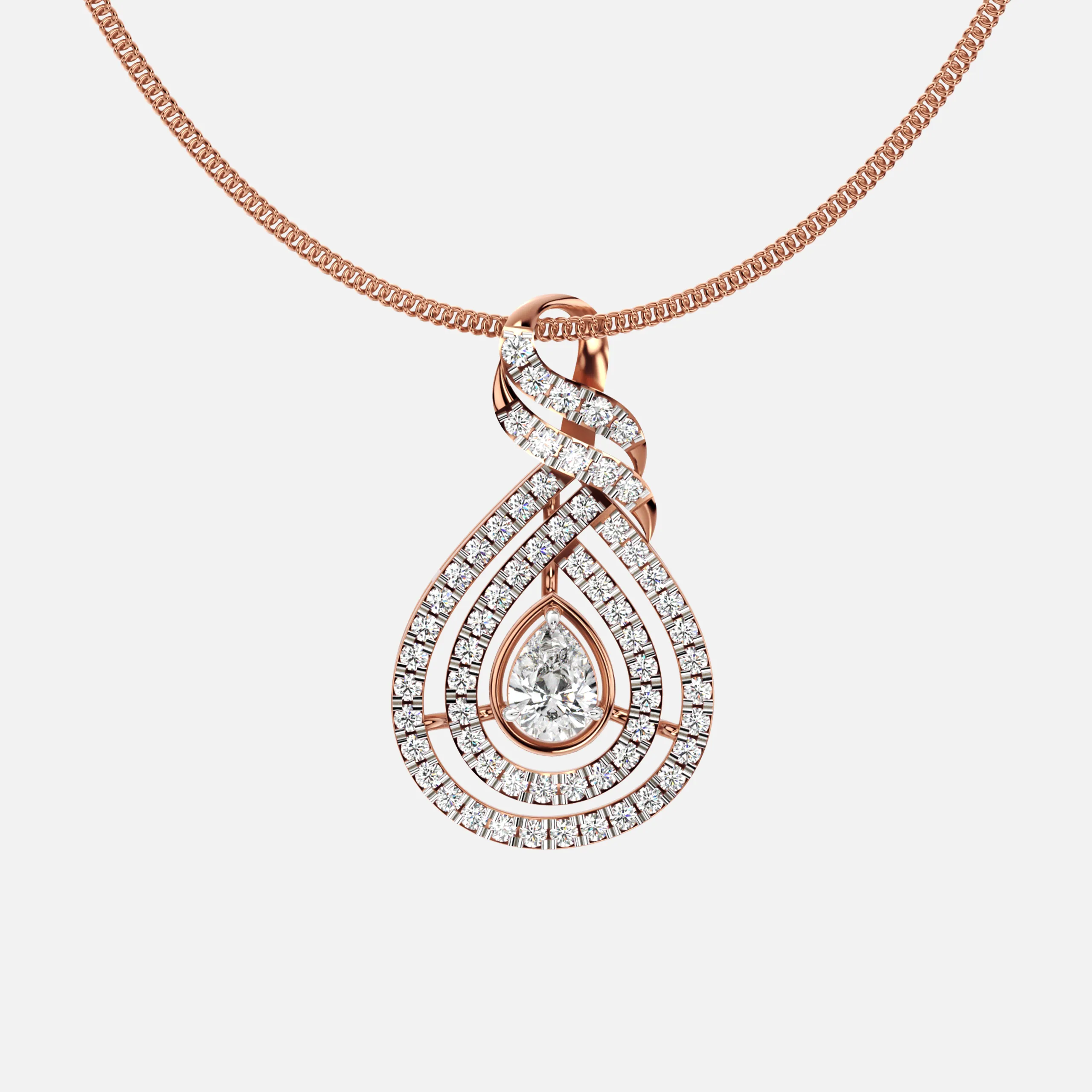 Seraphine Teardrop Diamond Pendant