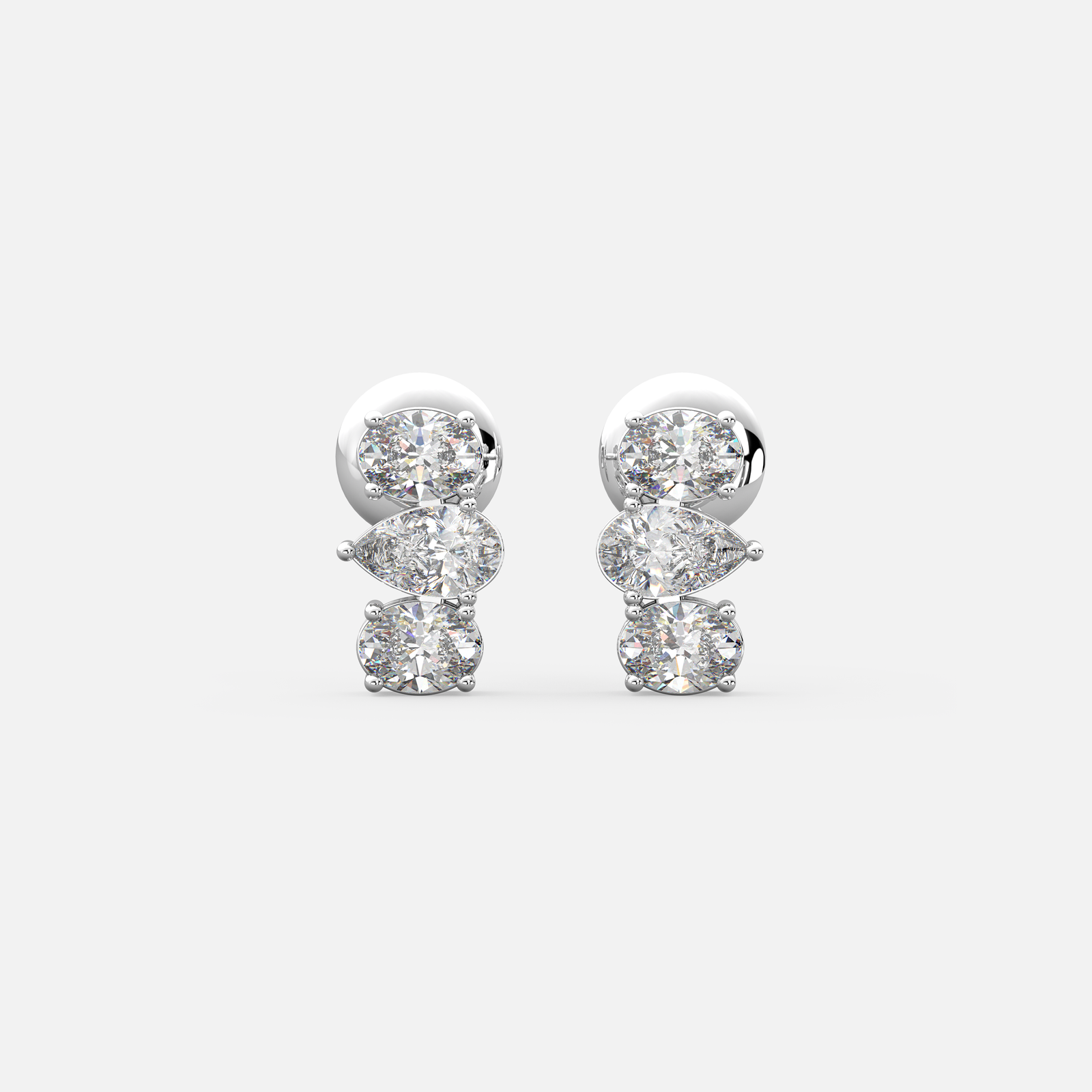 Trio Flow Diamond Earrings