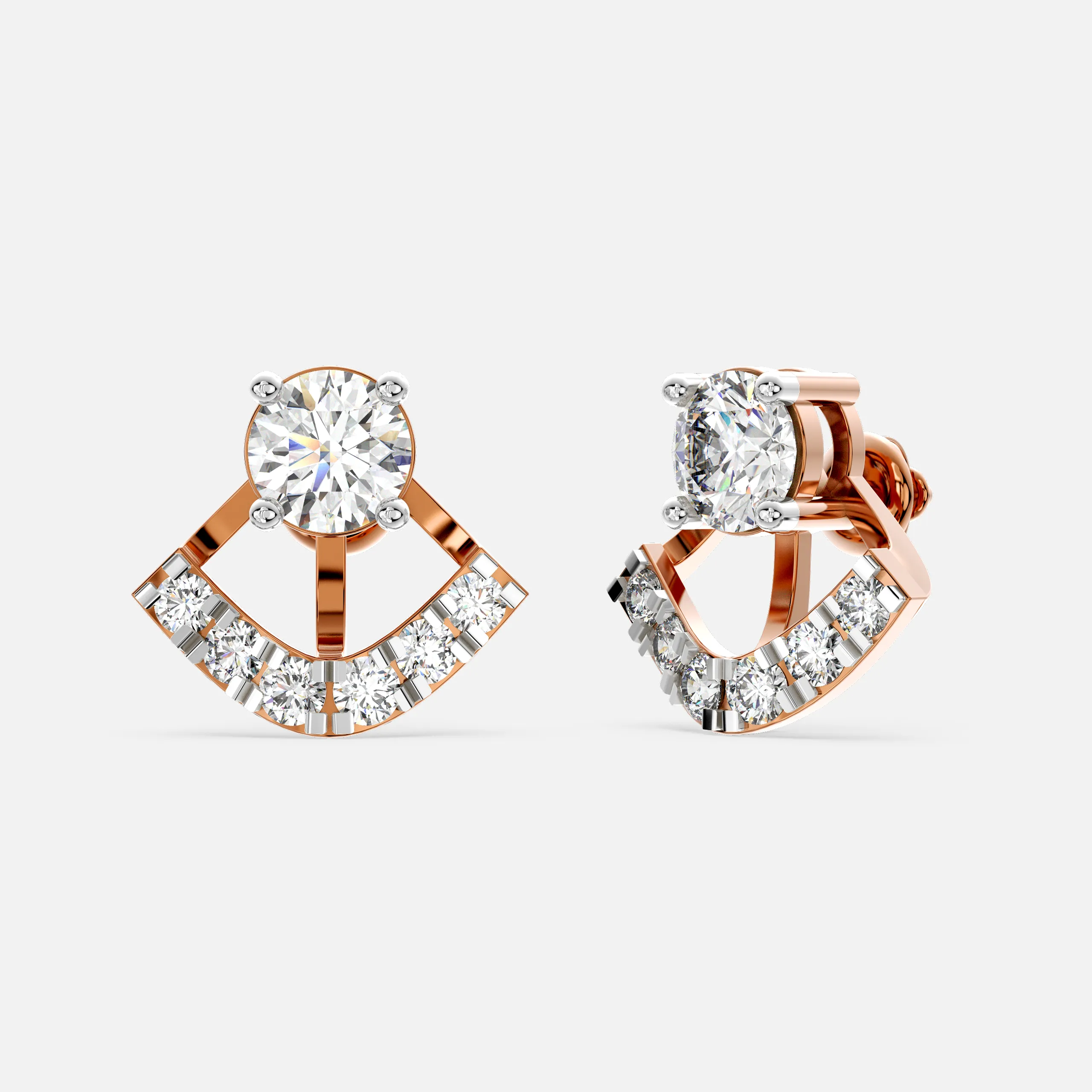 Celeste Arc Diamond Earrings
