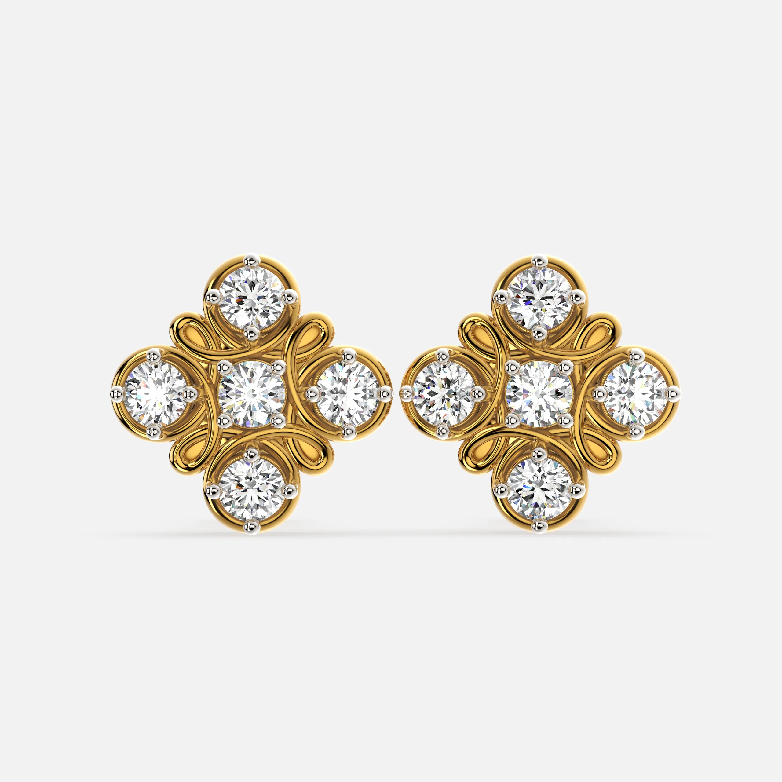 Bloom Knot Diamond Earrings