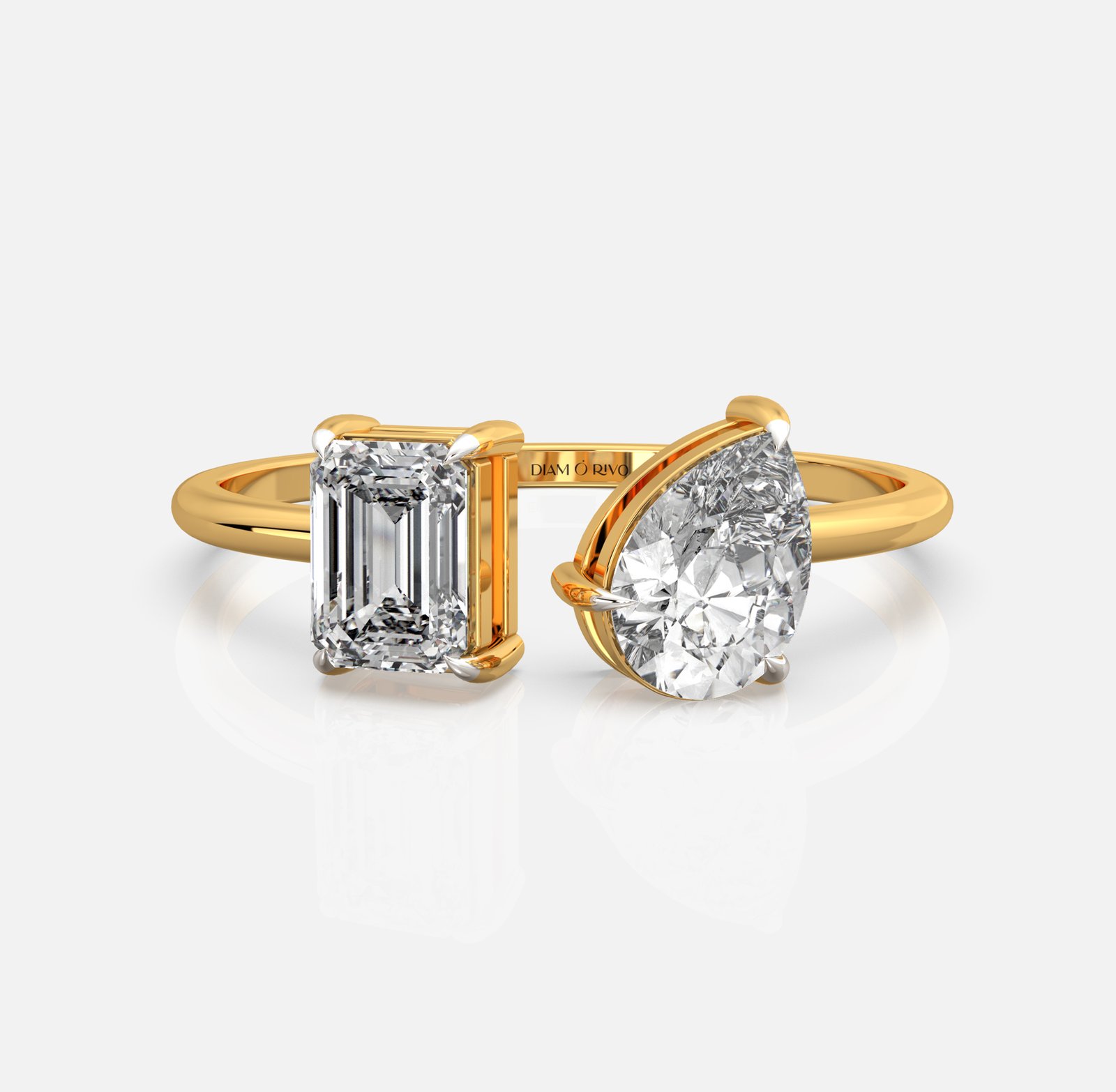 Dual Embrace Diamond Ring