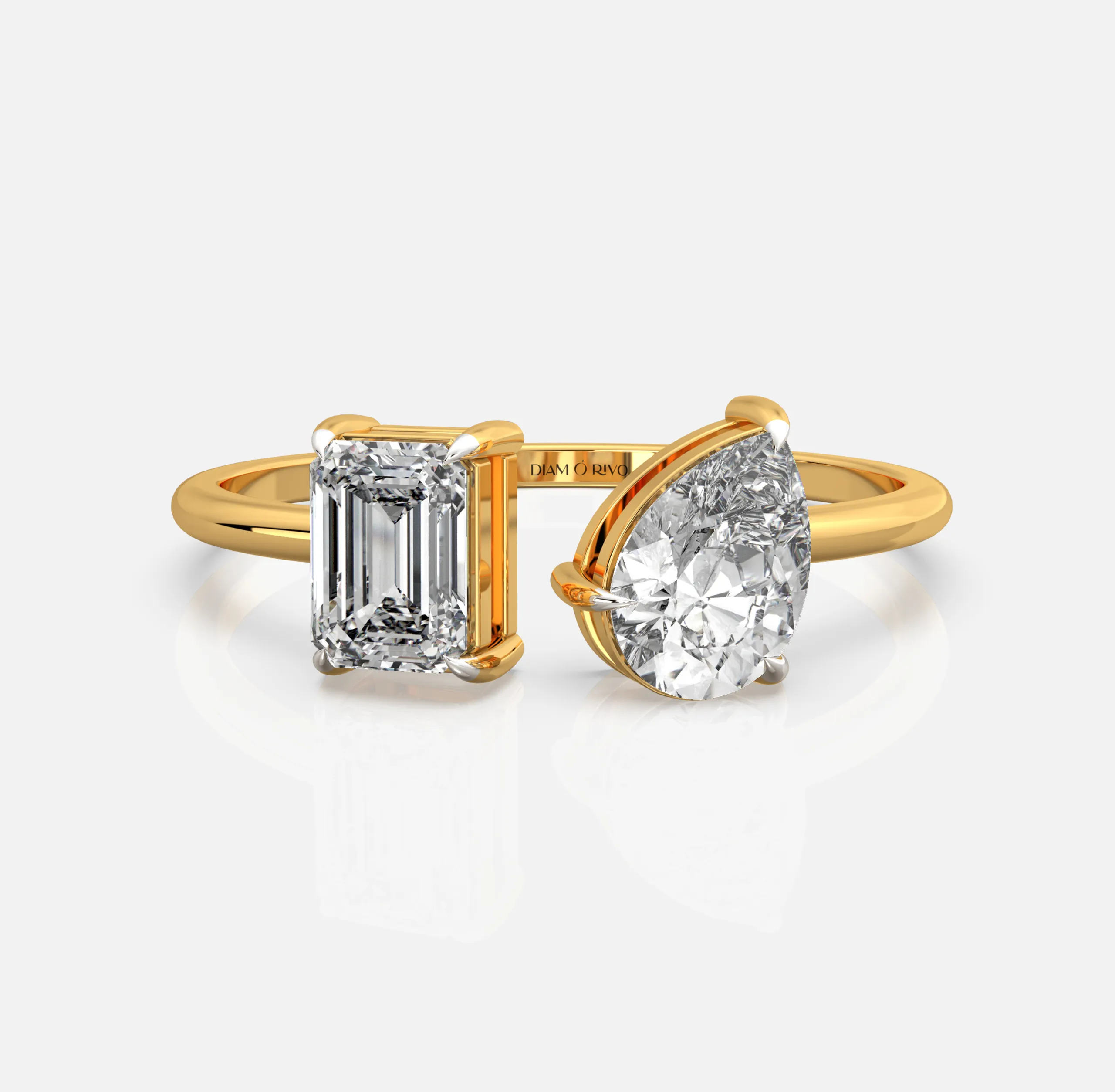 Dual Embrace Diamond Ring