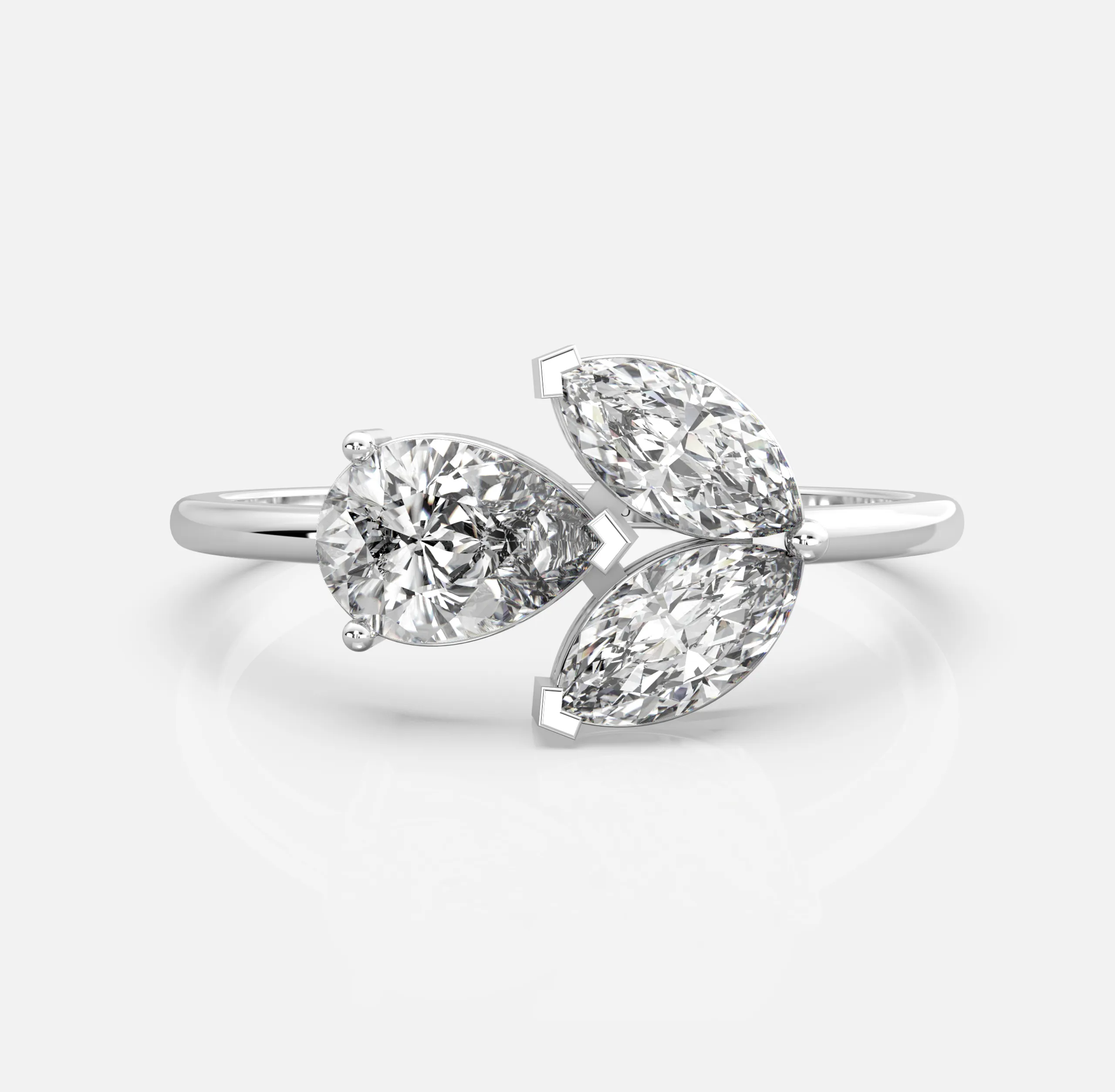 Marquise Trinity Diamond Ring