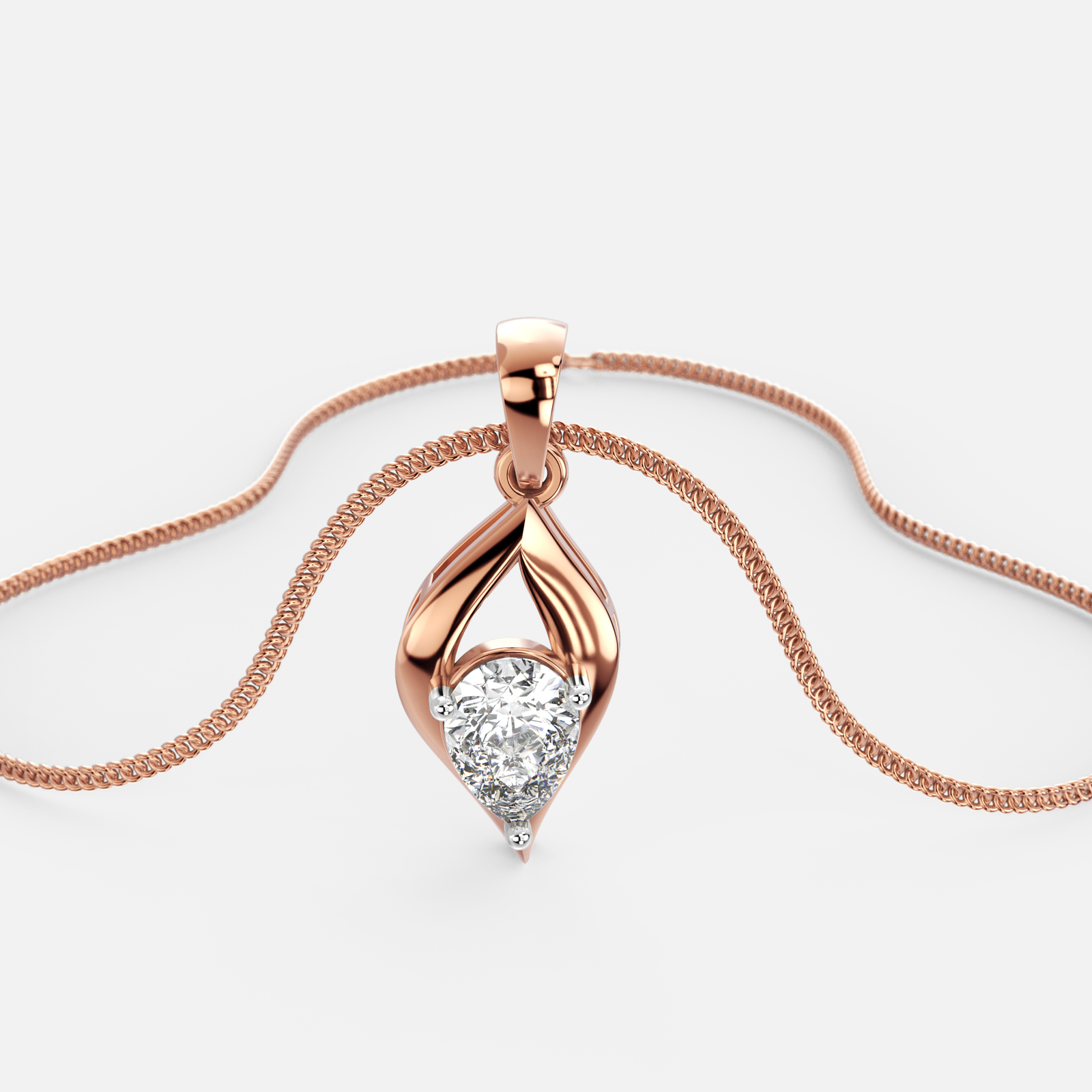 Leaf Luxe Diamond Pendant