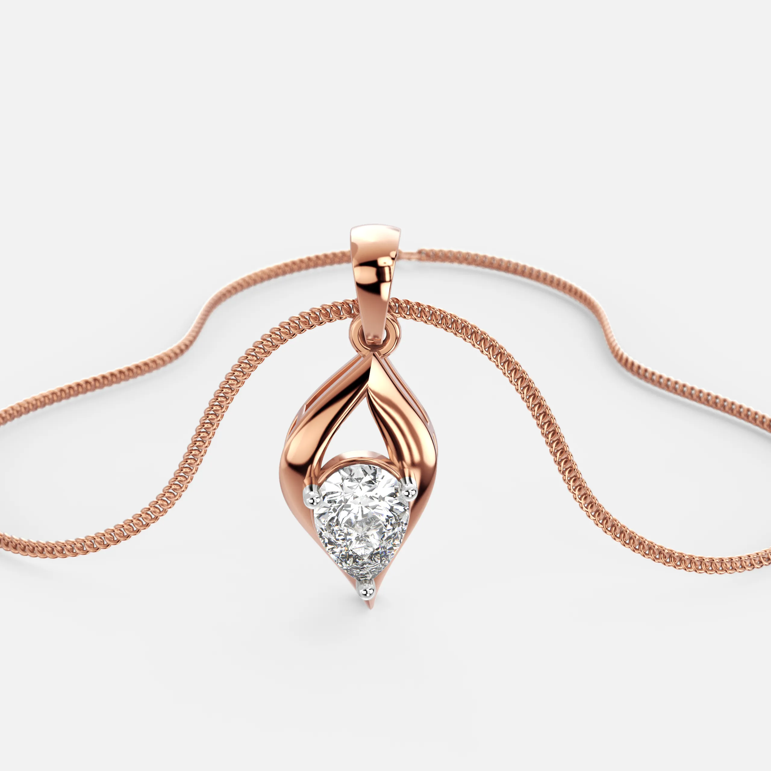 Leaf Luxe Diamond Pendant