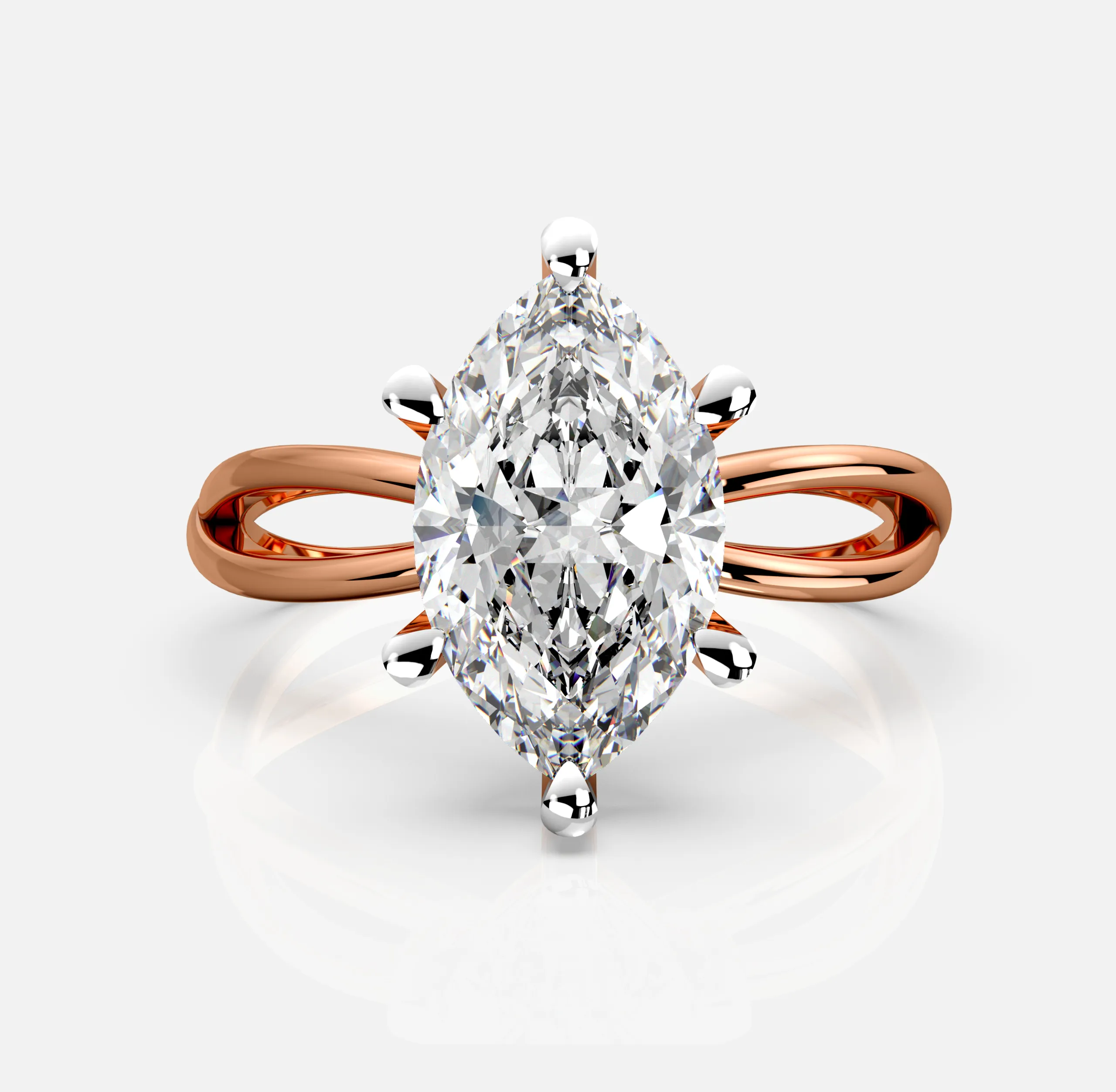 Graceleaf Marquise Ring