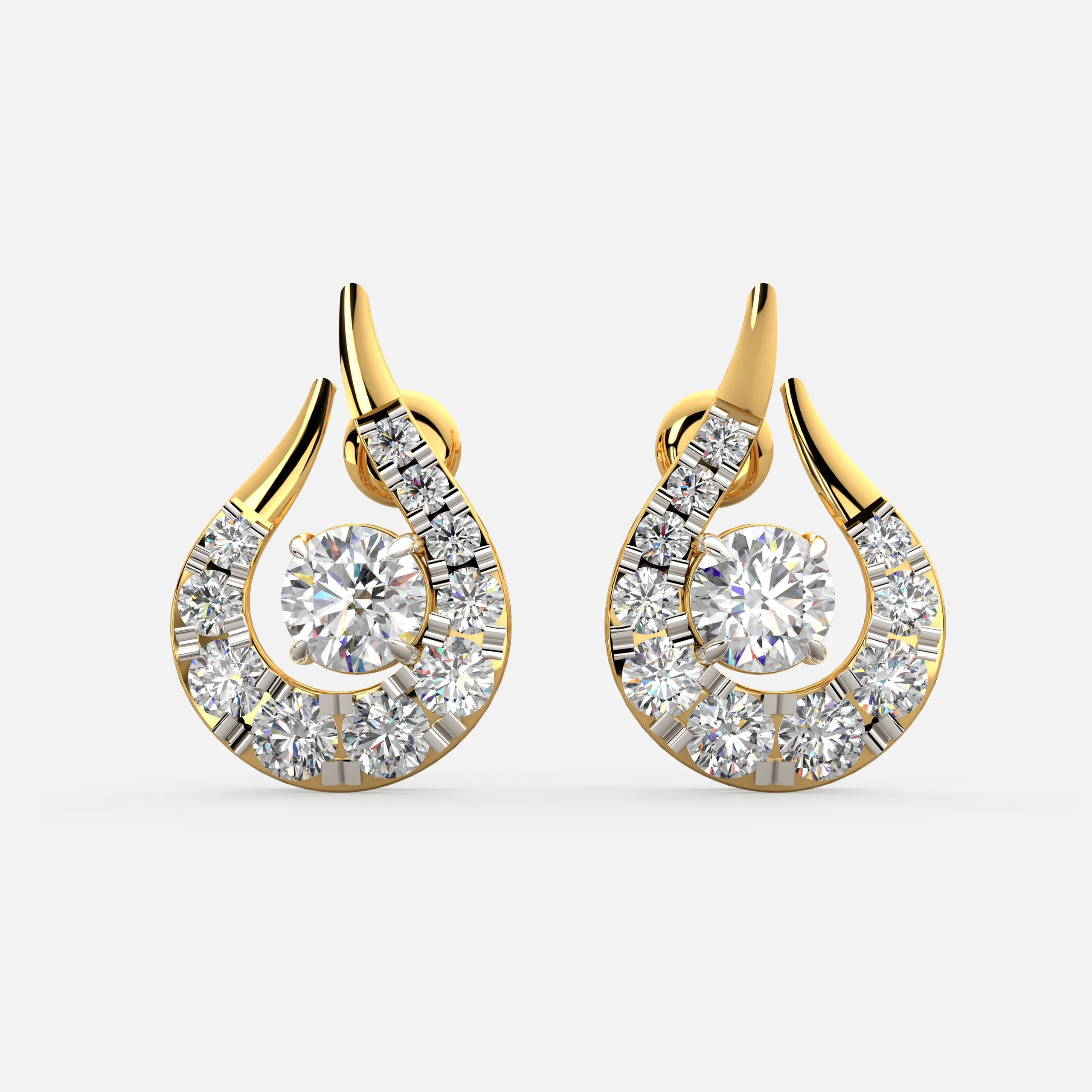 Flame Diamond Earrings