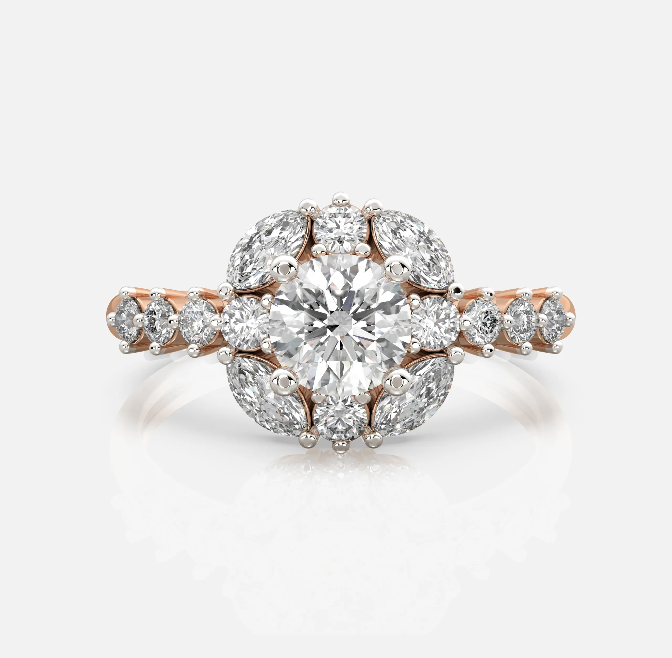 Diamond Fleur Ring