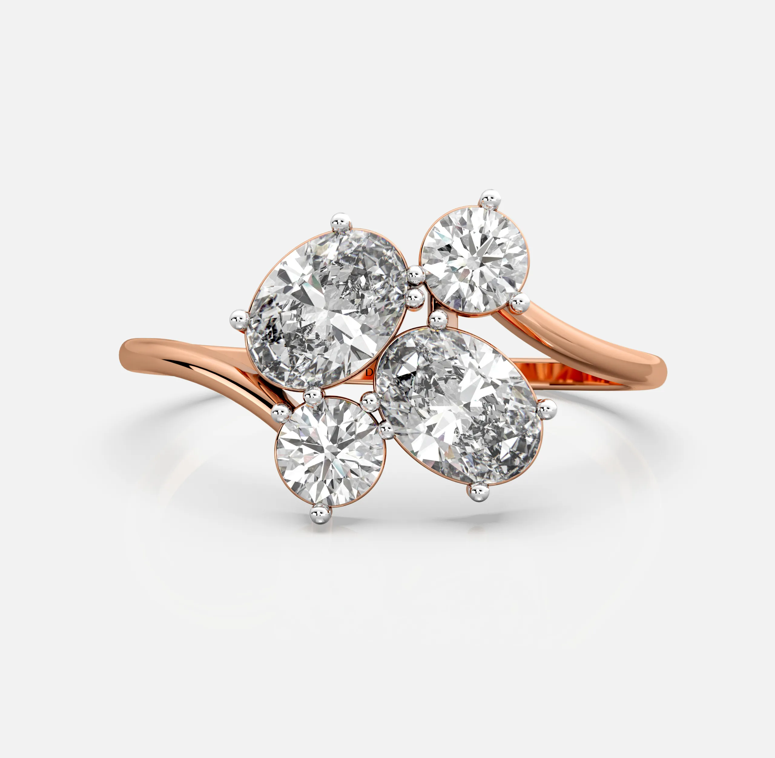 Bloom Curve Diamond Ring