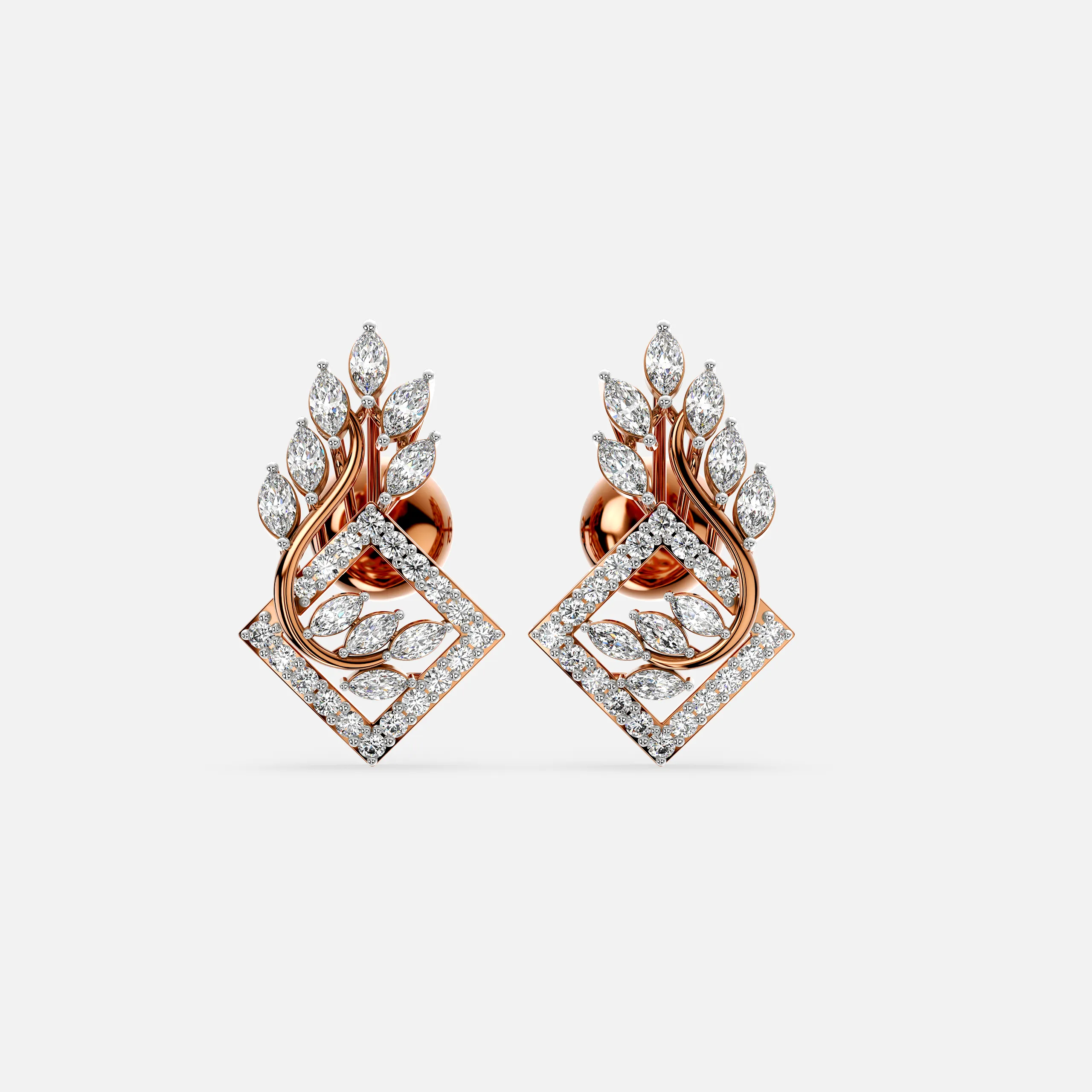 Dewleaf Diamond Earrings