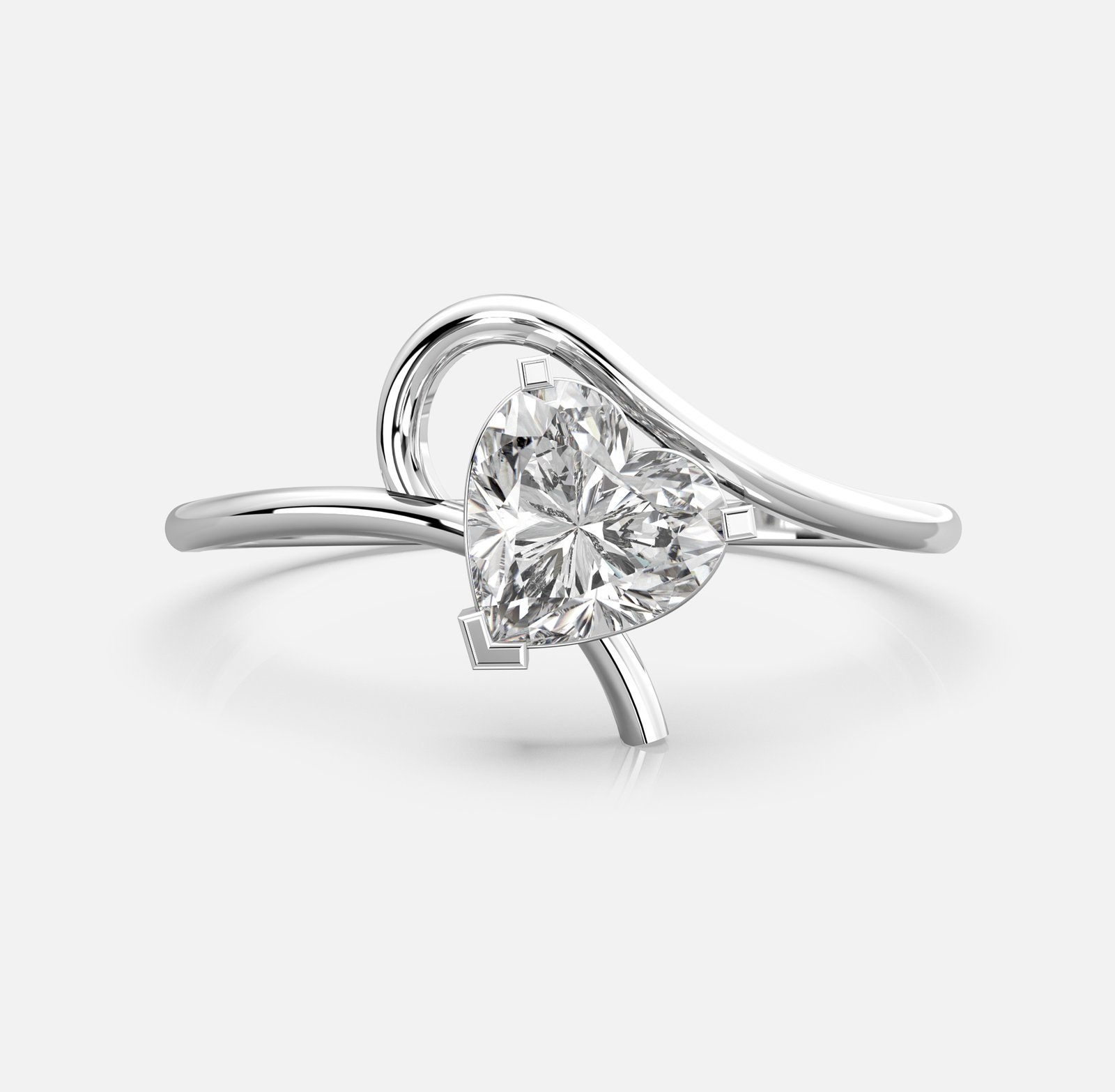 Embrace Heart Diamond Ring