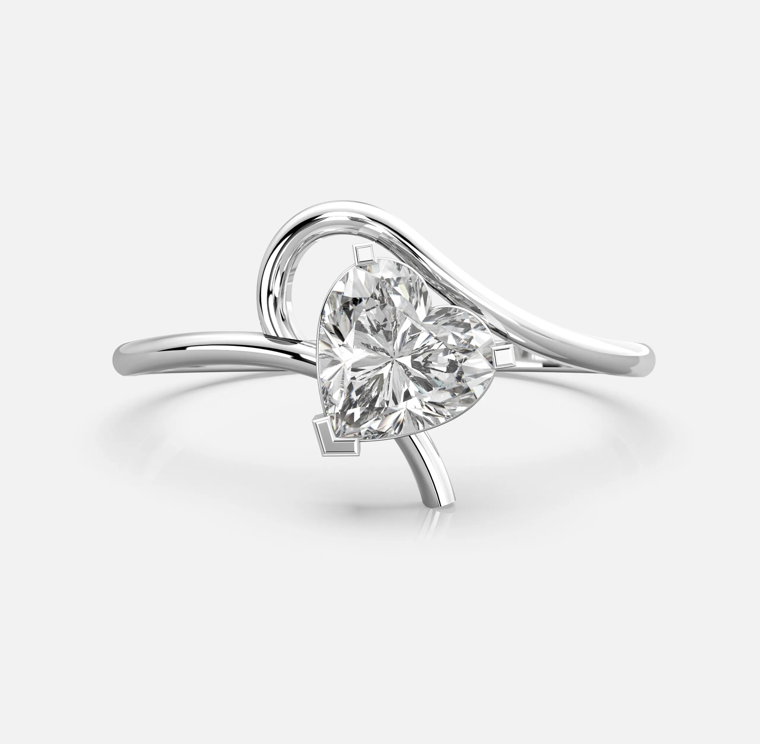 Embrace Heart Diamond Ring