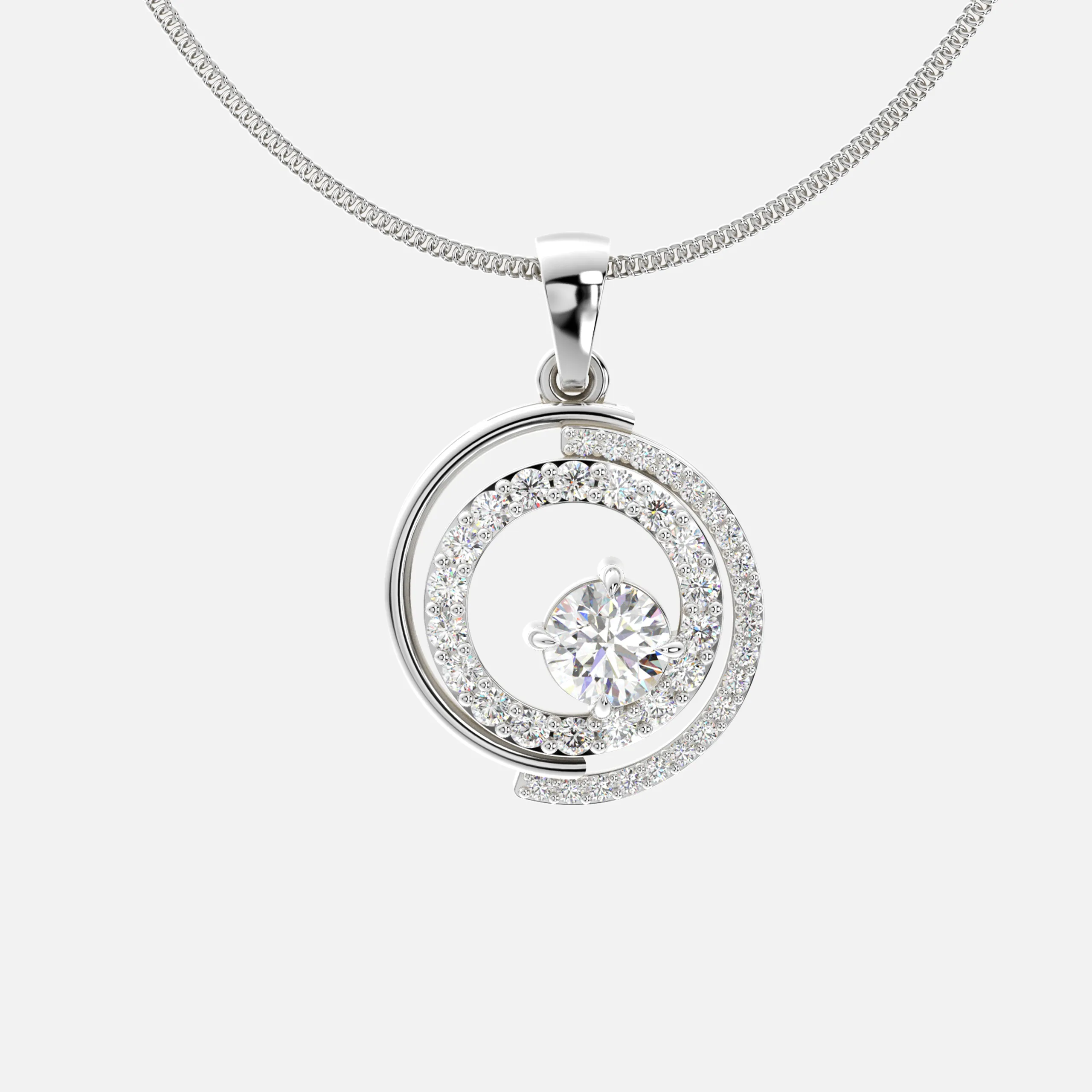 Celestial Orbit Diamond Pendant