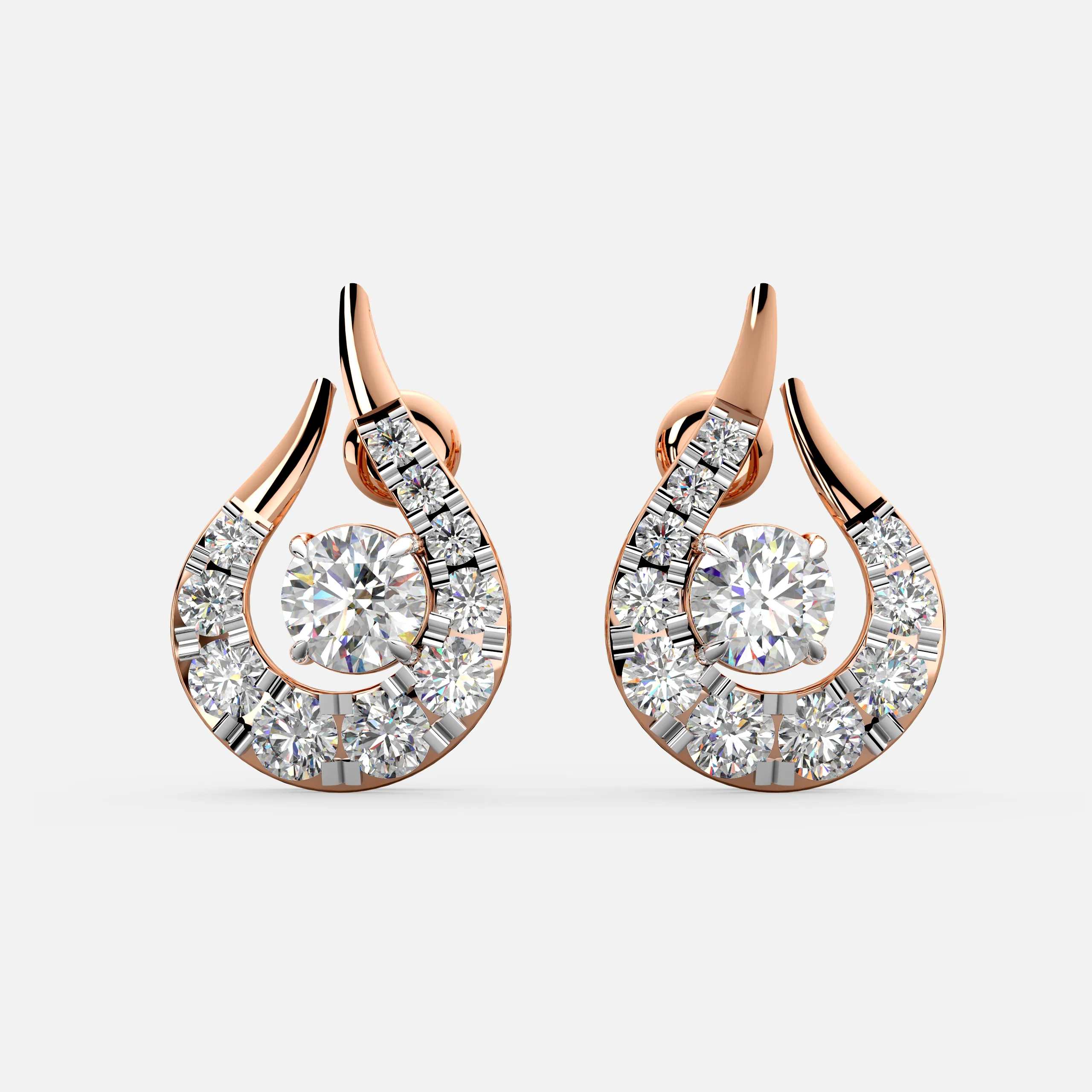 Flame Diamond Earrings