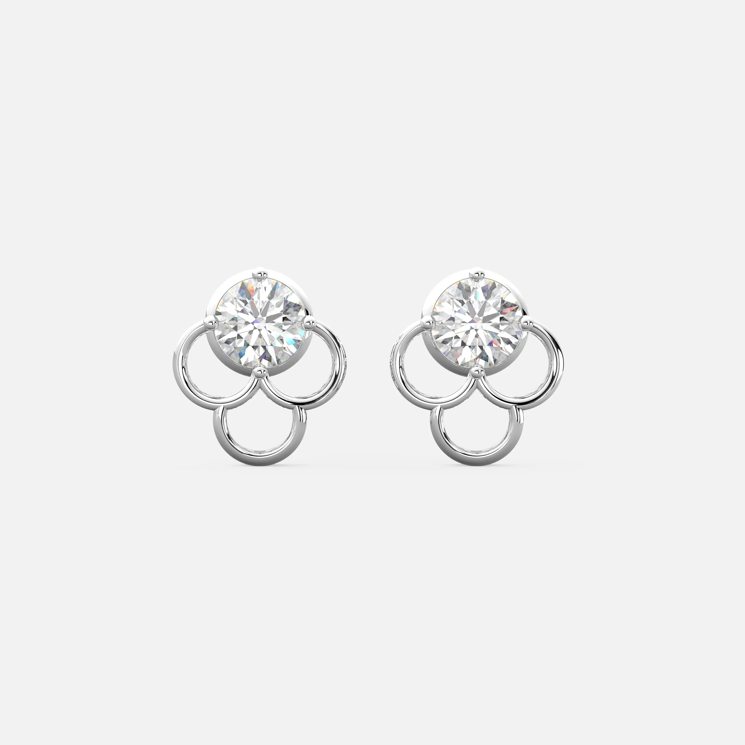 Lustre Loop Diamond Earrings