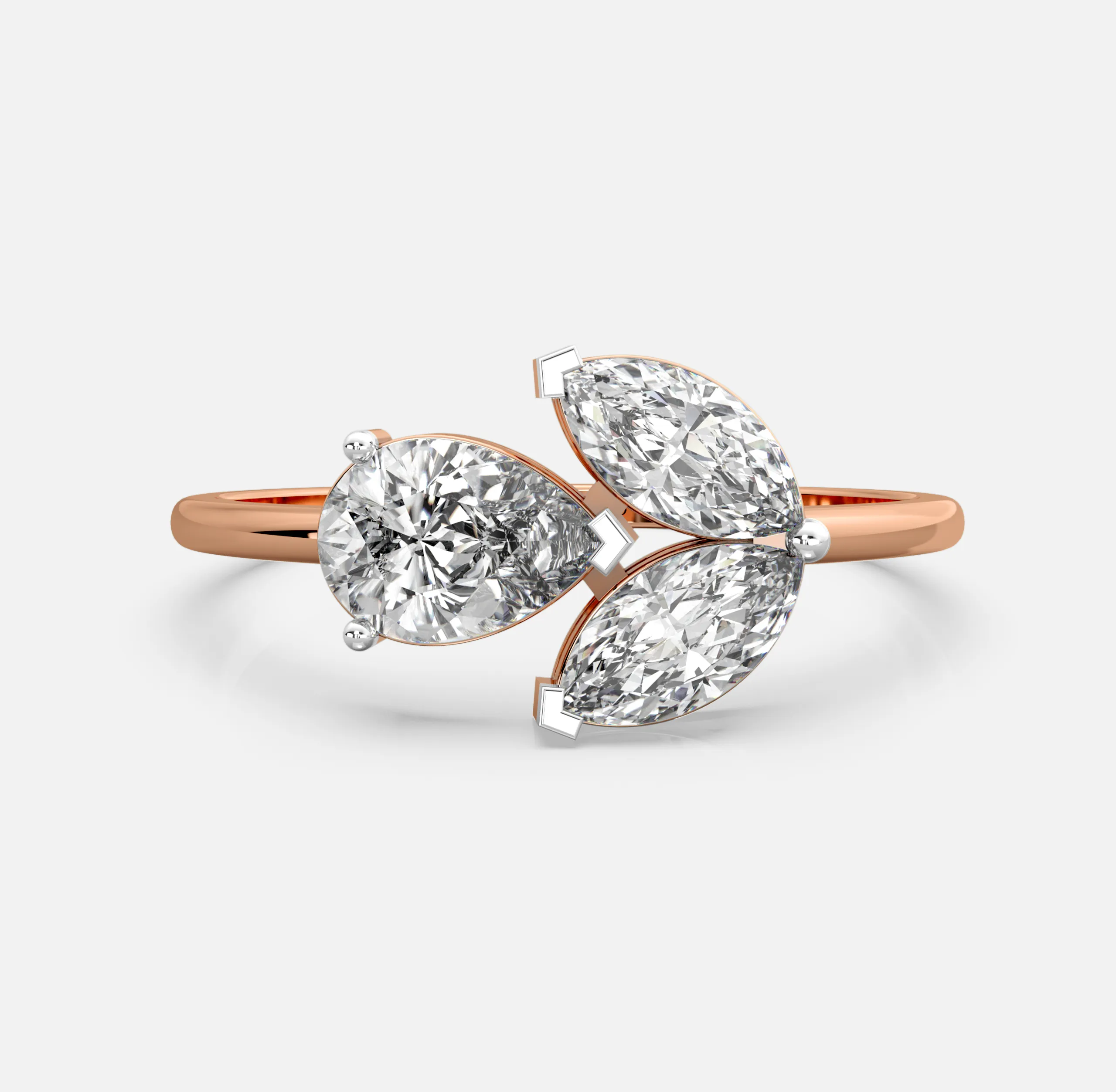 Marquise Trinity Diamond Ring