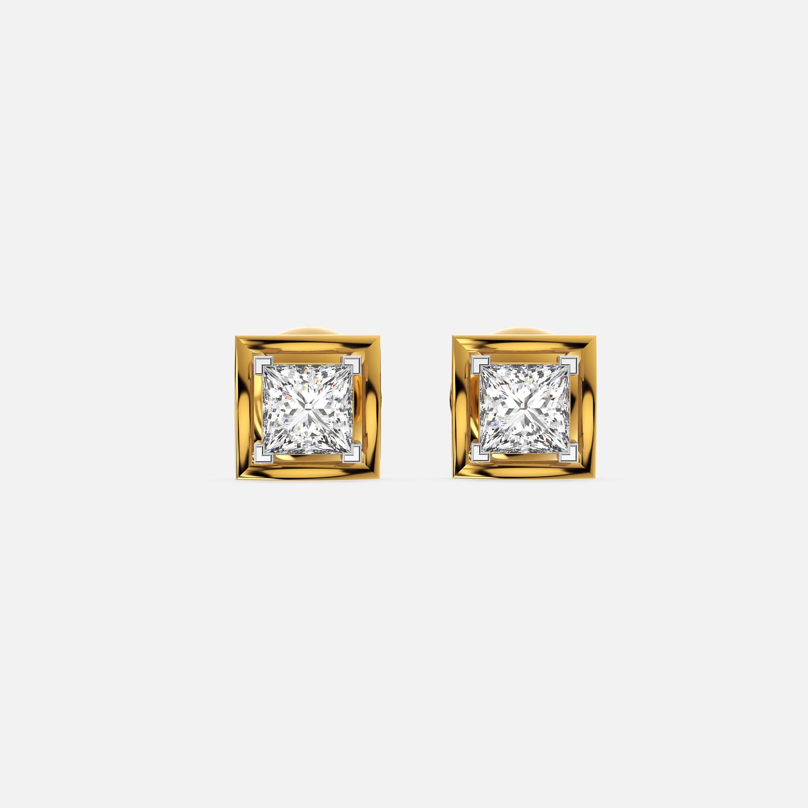 Radiant Prism Diamond Earring