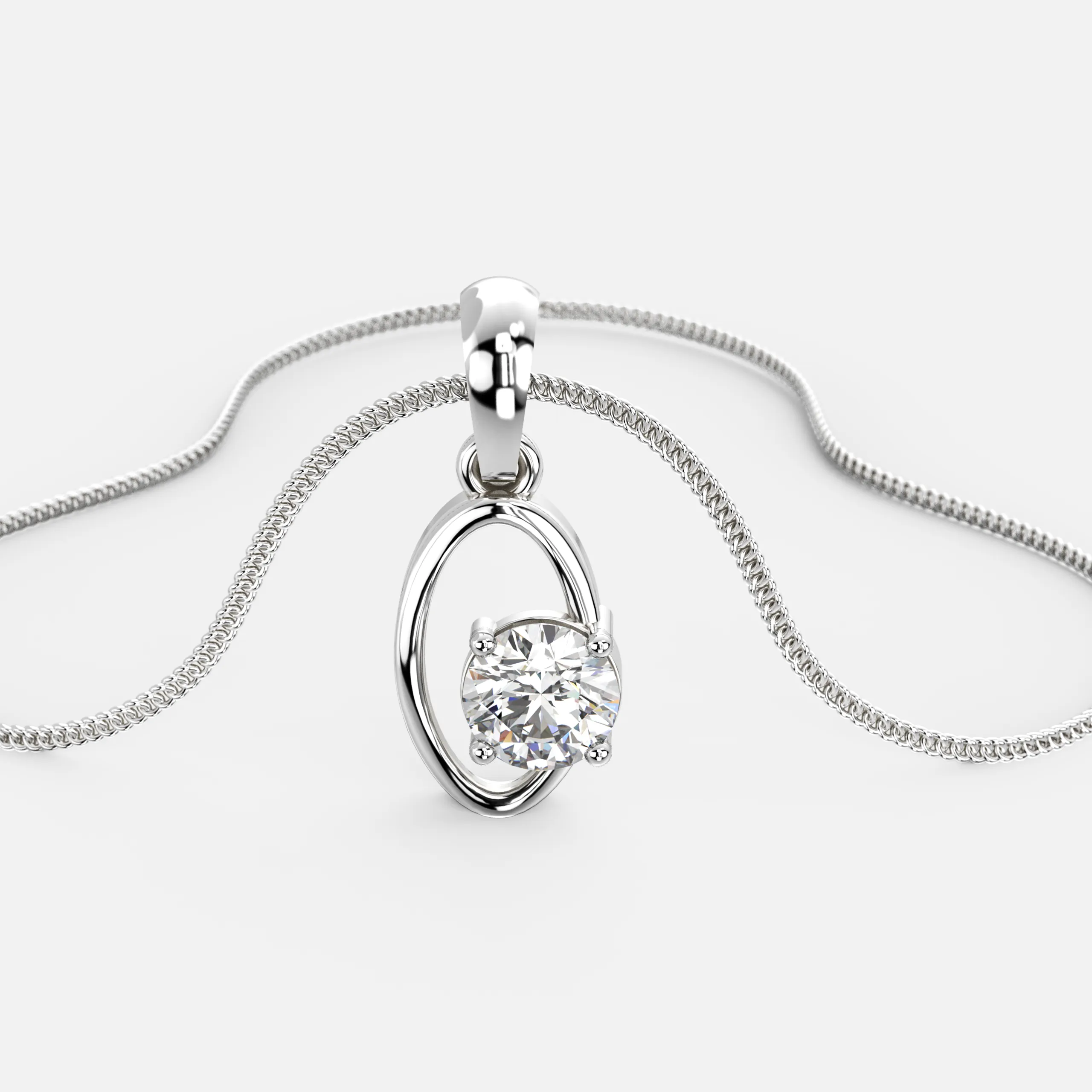 Eternal Halo Diamond Pendant