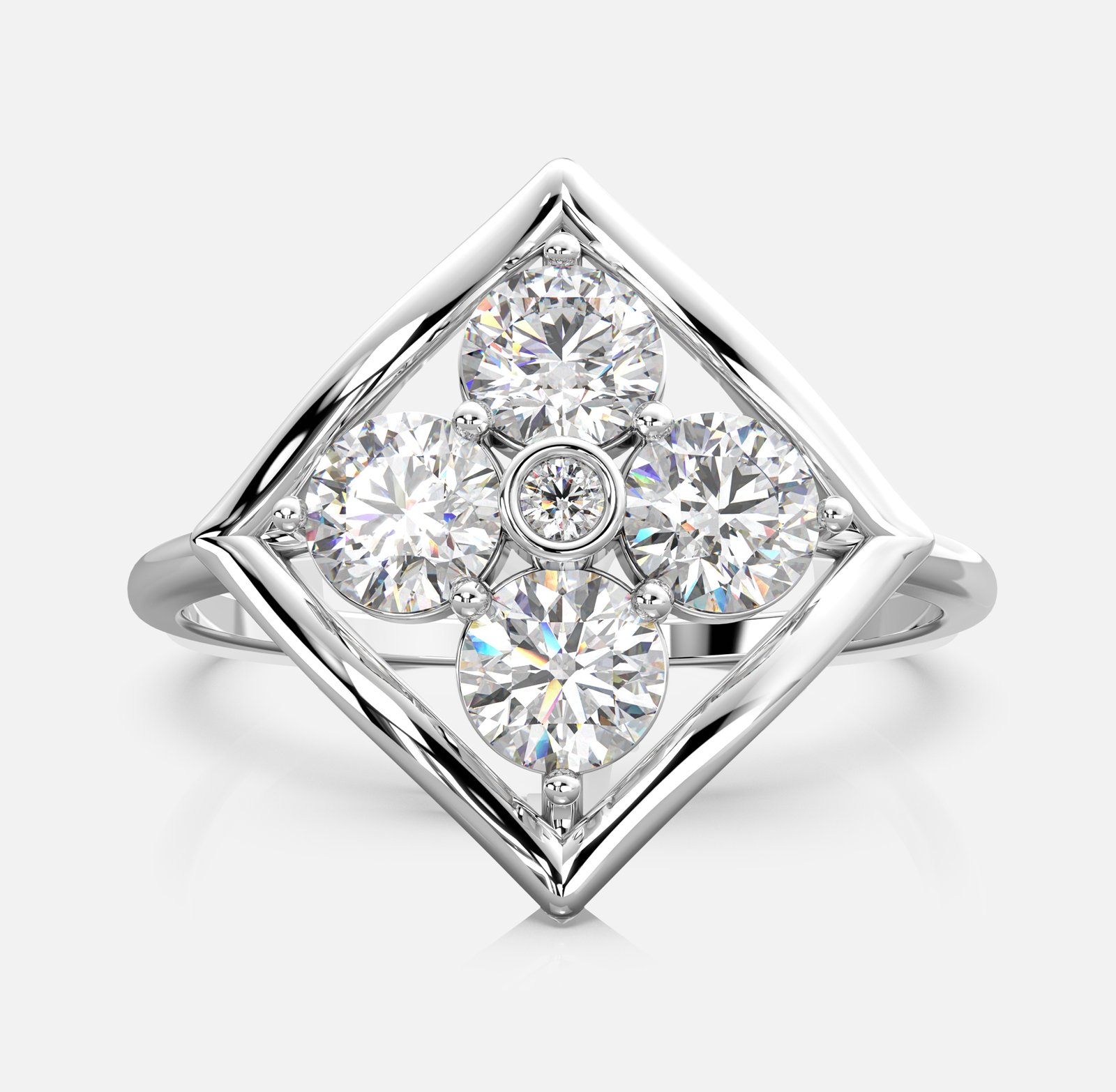 Marquise Cluster Diamond Ring