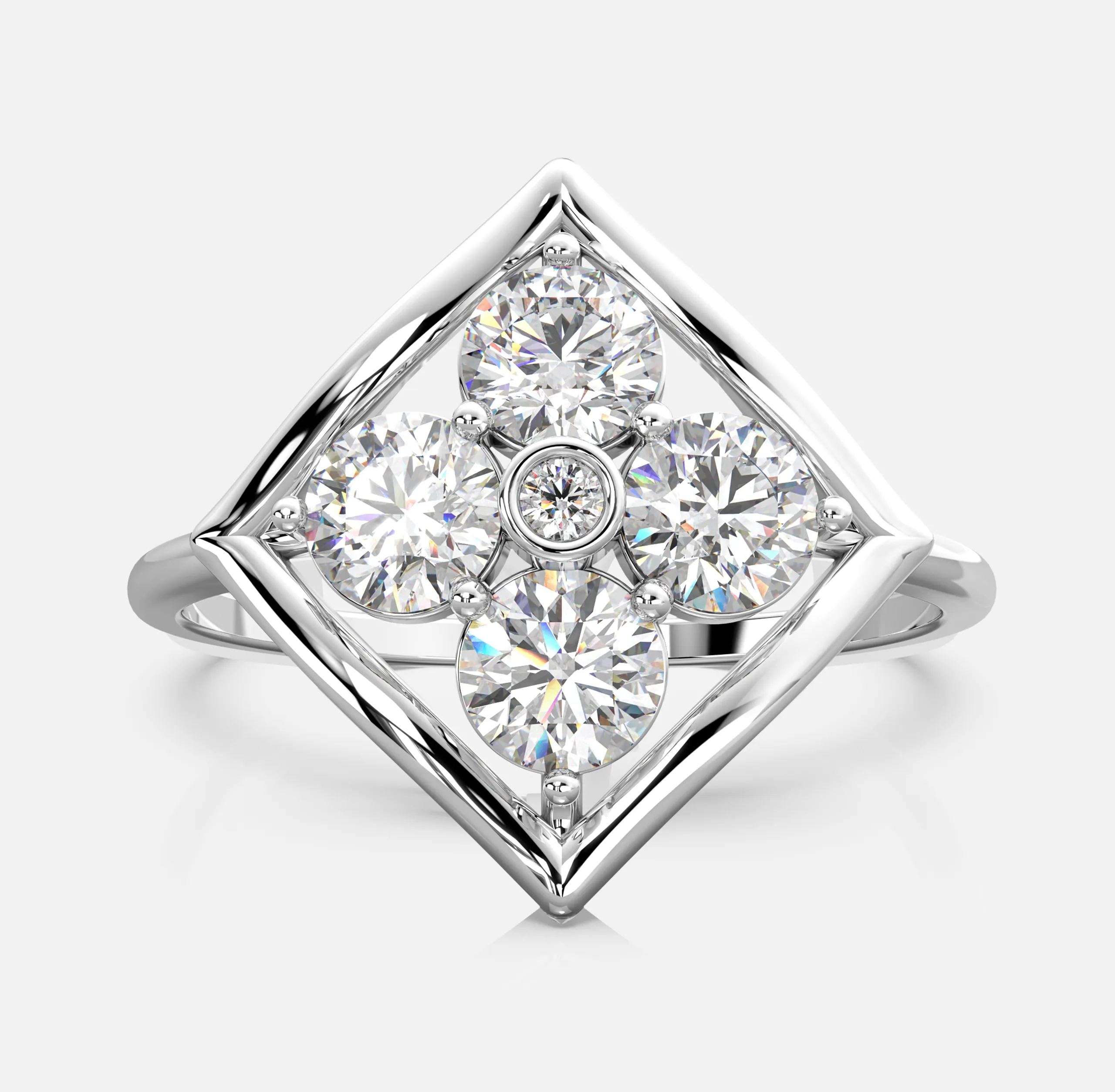 Marquise Cluster Diamond Ring