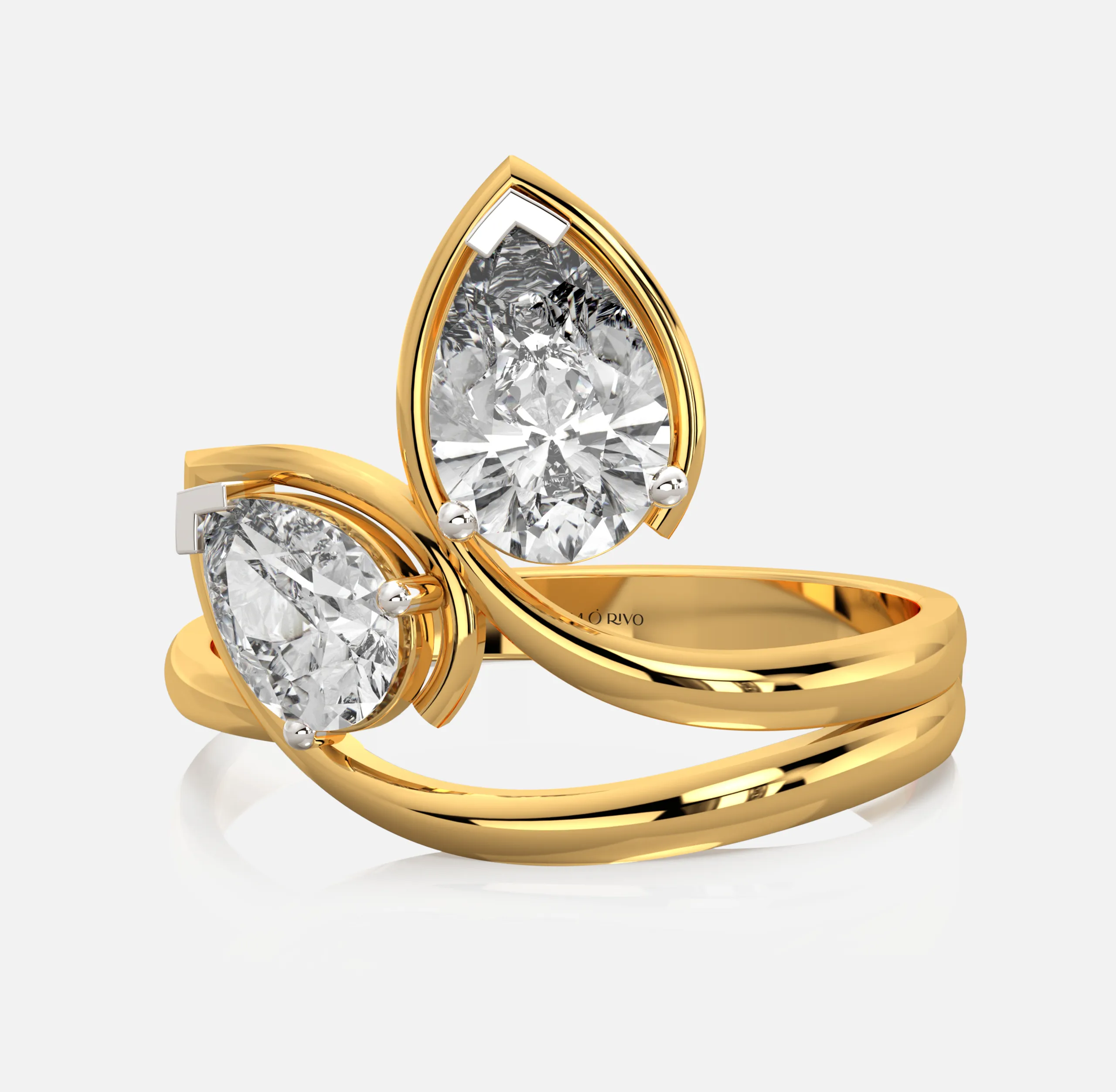 Twisting Vine Diamond Ring