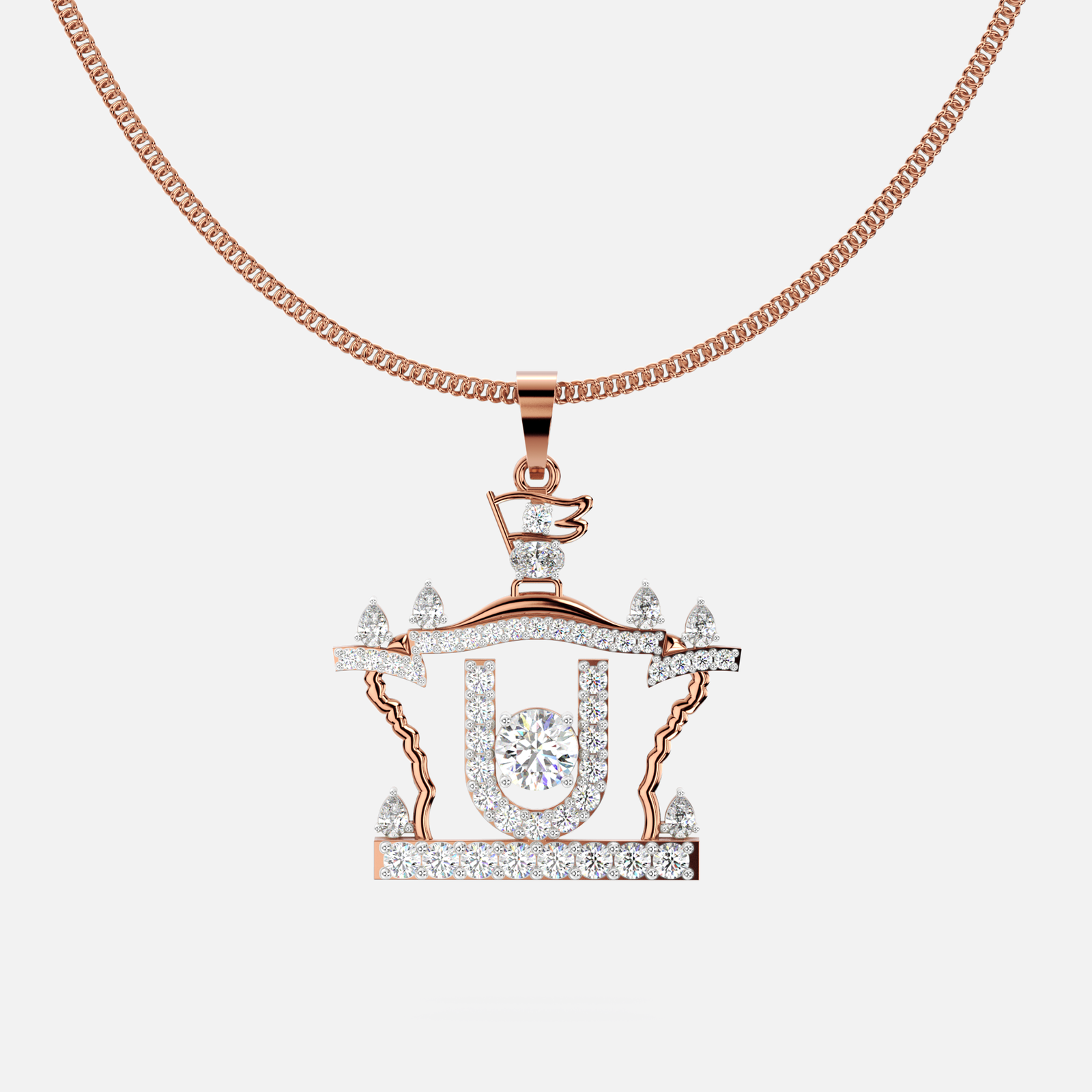Temple Glow Diamond Pendant