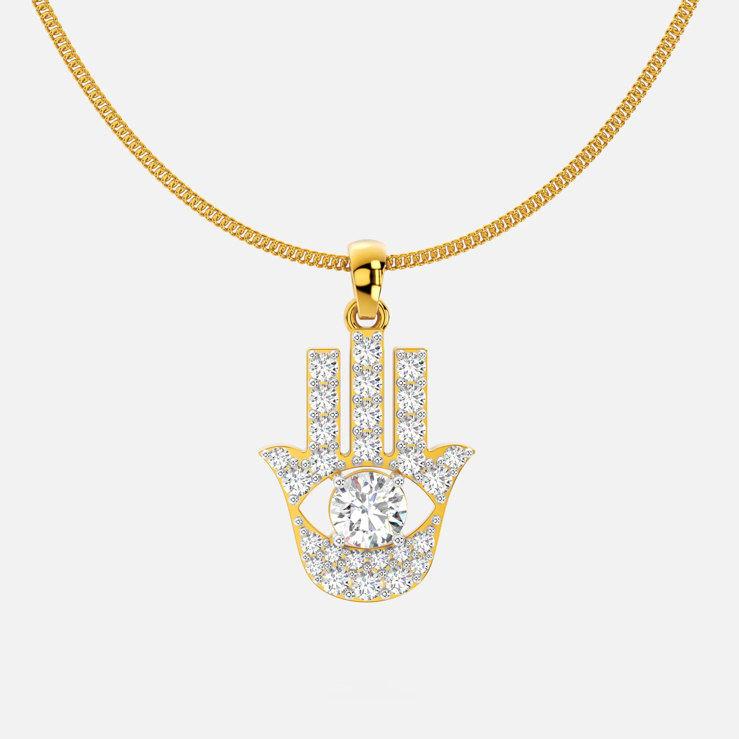 Evil Eye Diamond Pendant