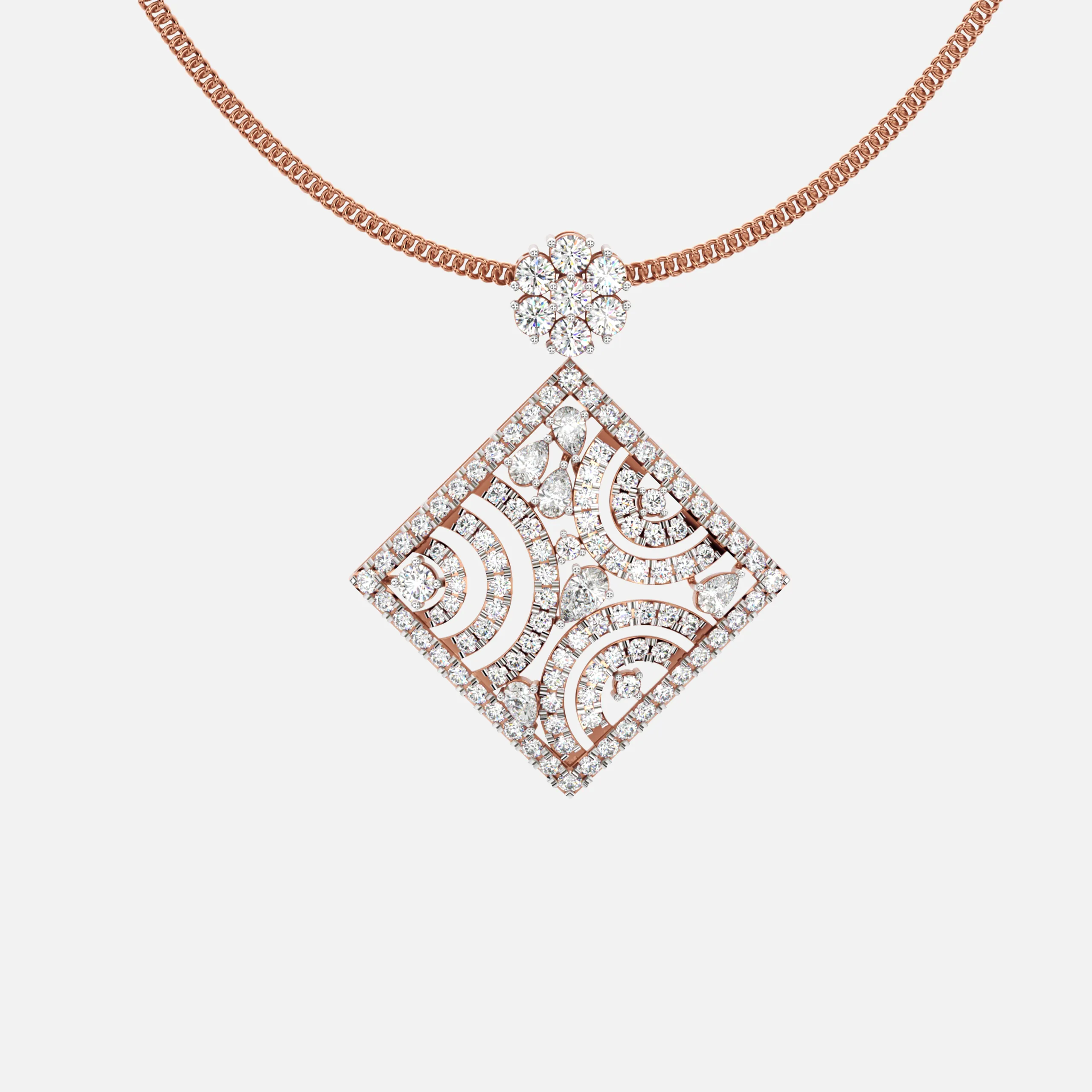 Aurelia Wave Diamond Pendant