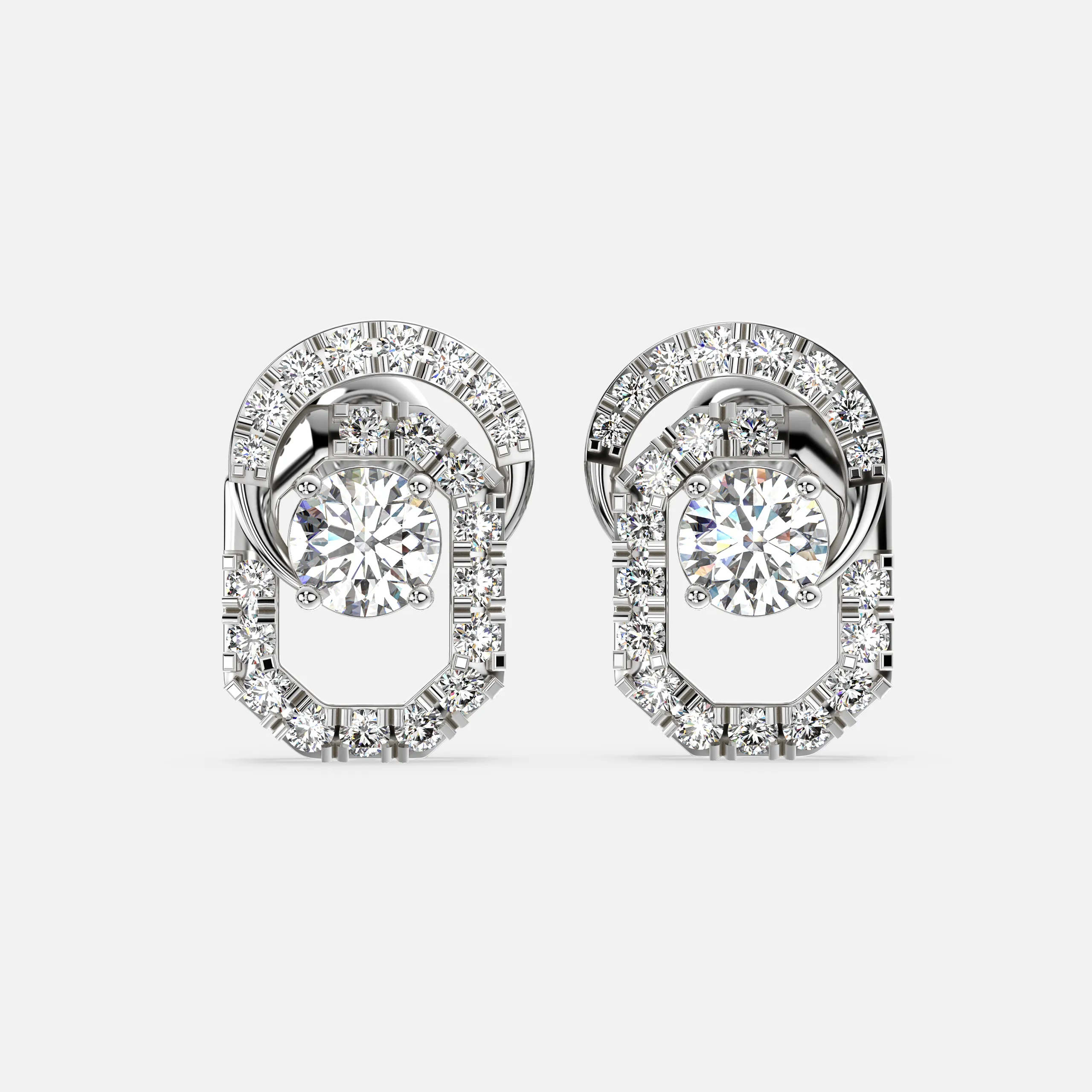 Aura Loop Diamond Earrings