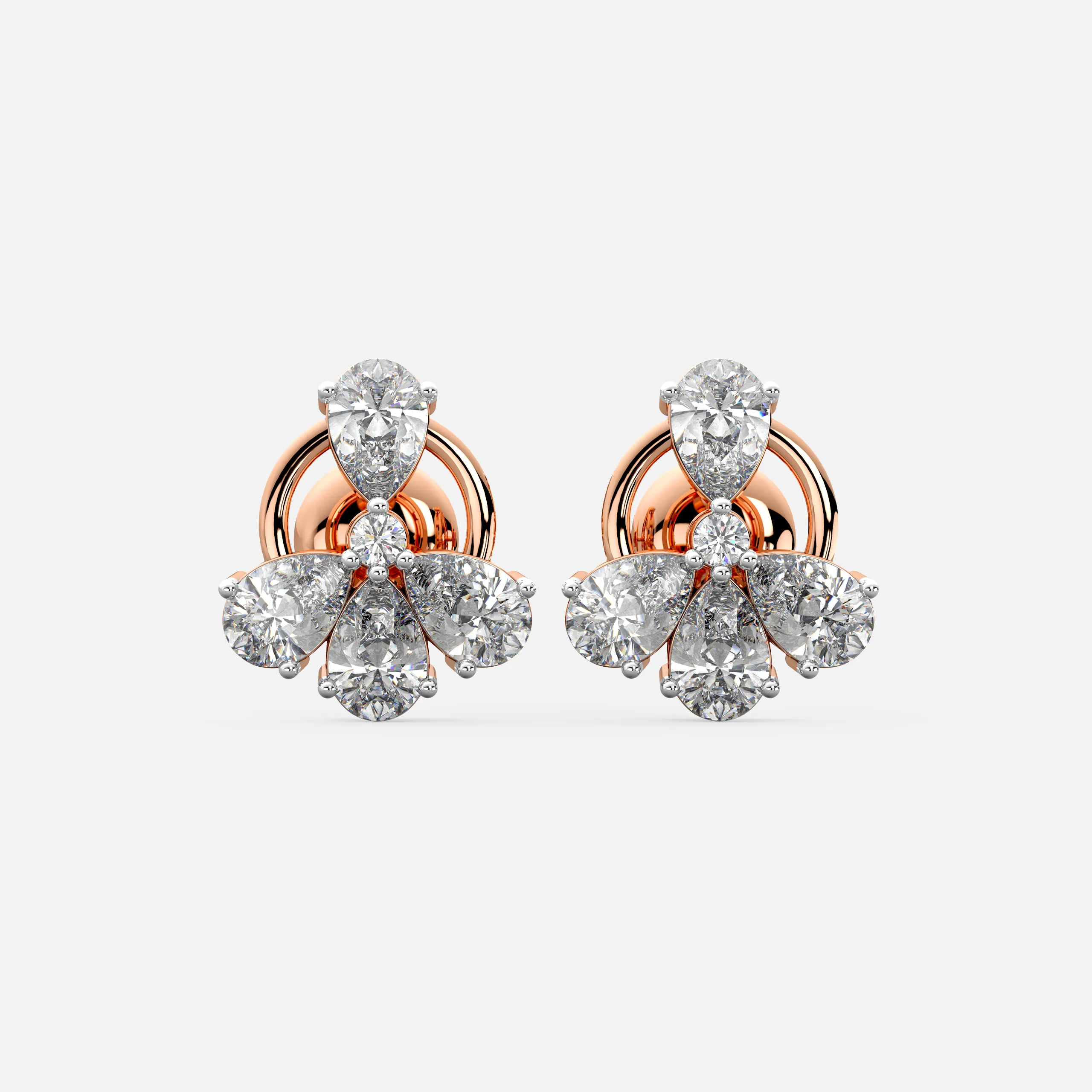 Petal Radiance Diamond Earrings