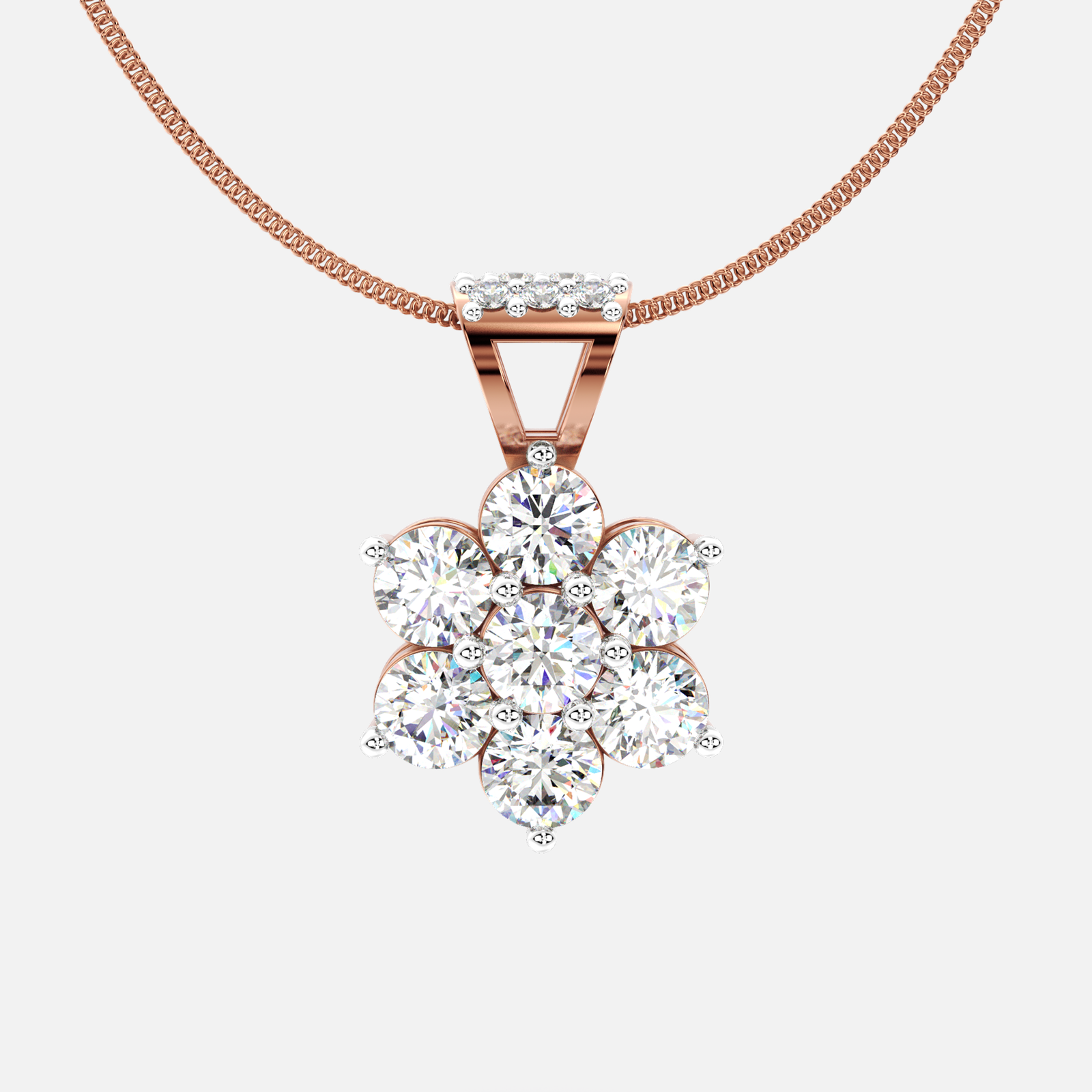 Glisten Diamond Cluster Pendant