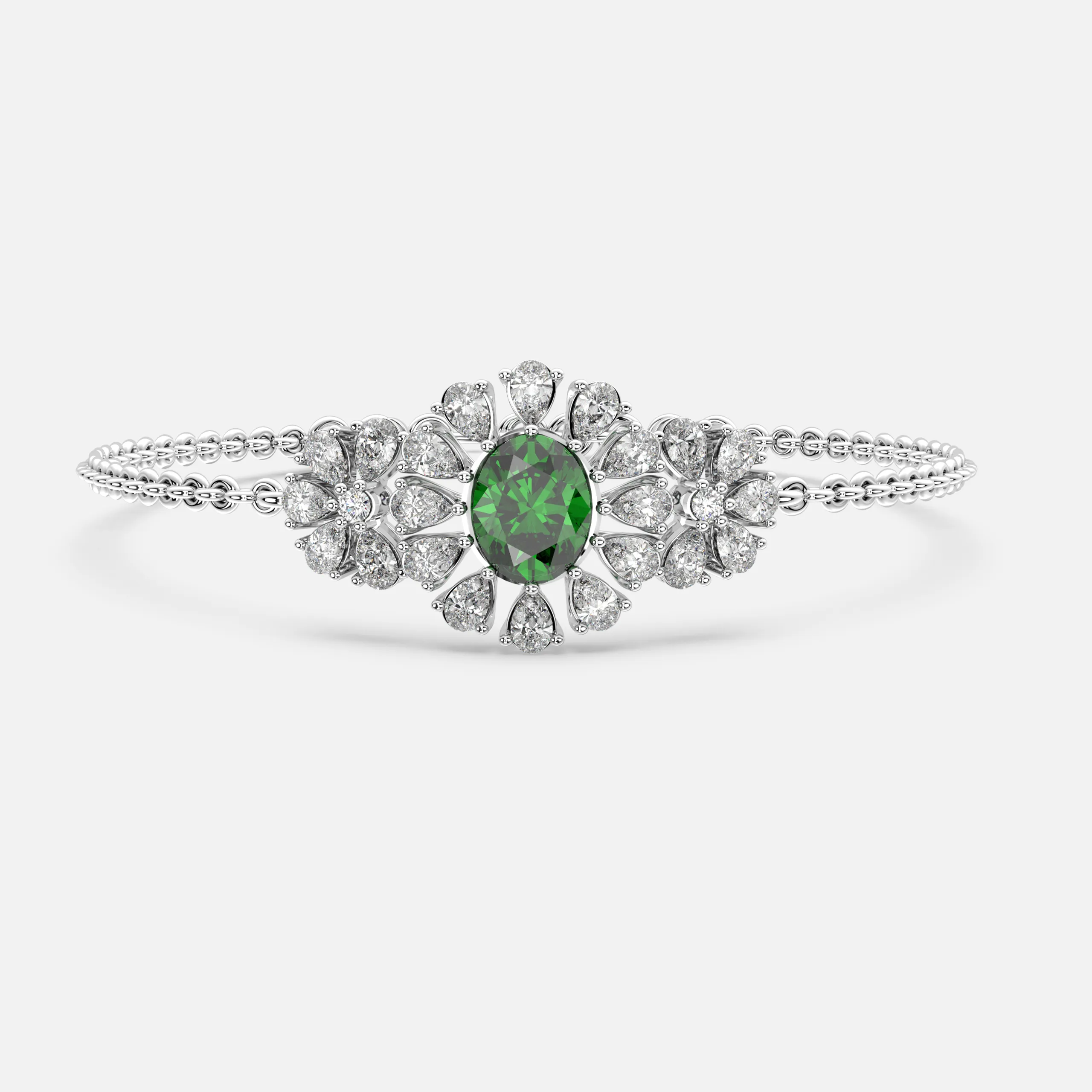 Emerald Bloom Bracelet