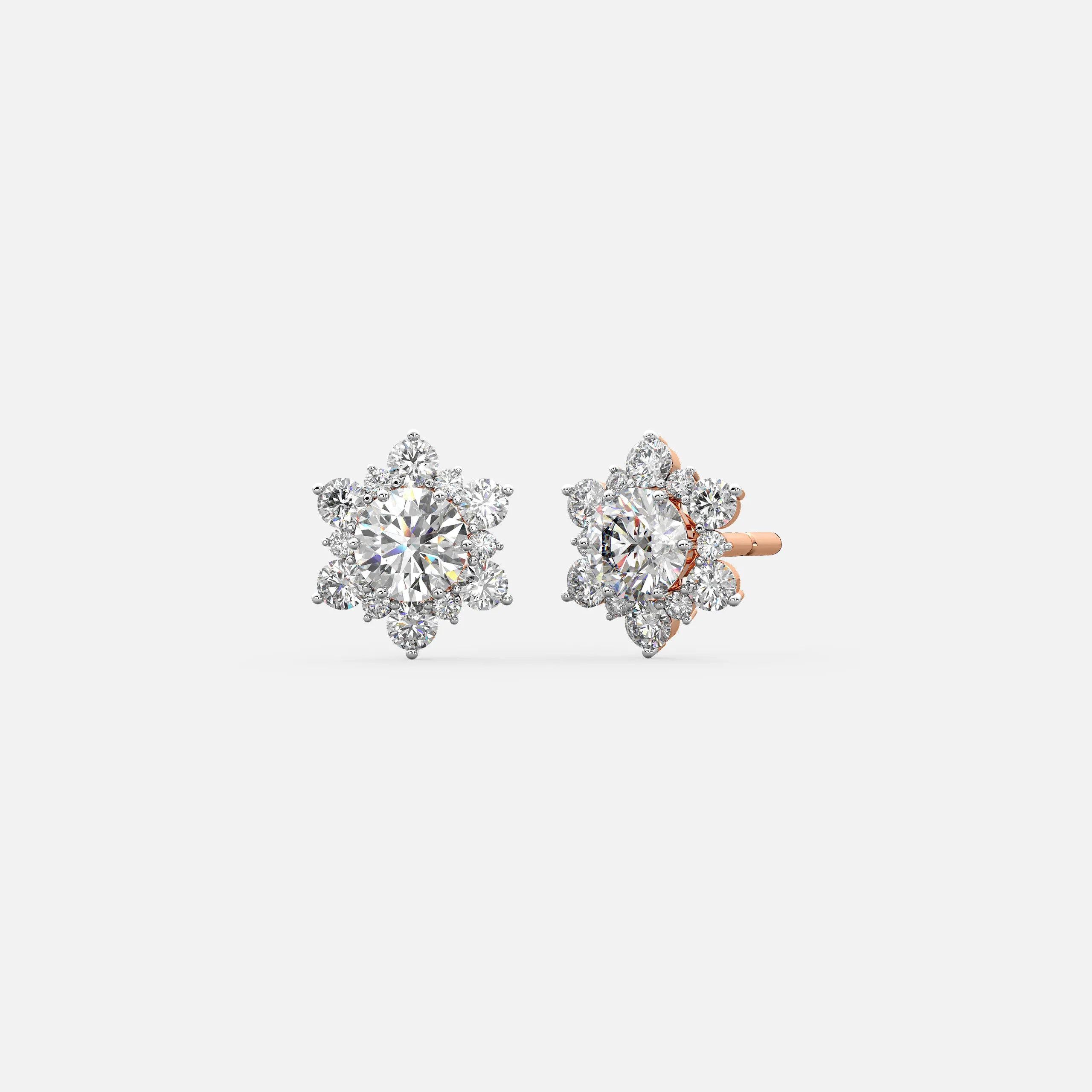 Bloom Diamond Stud Earrings