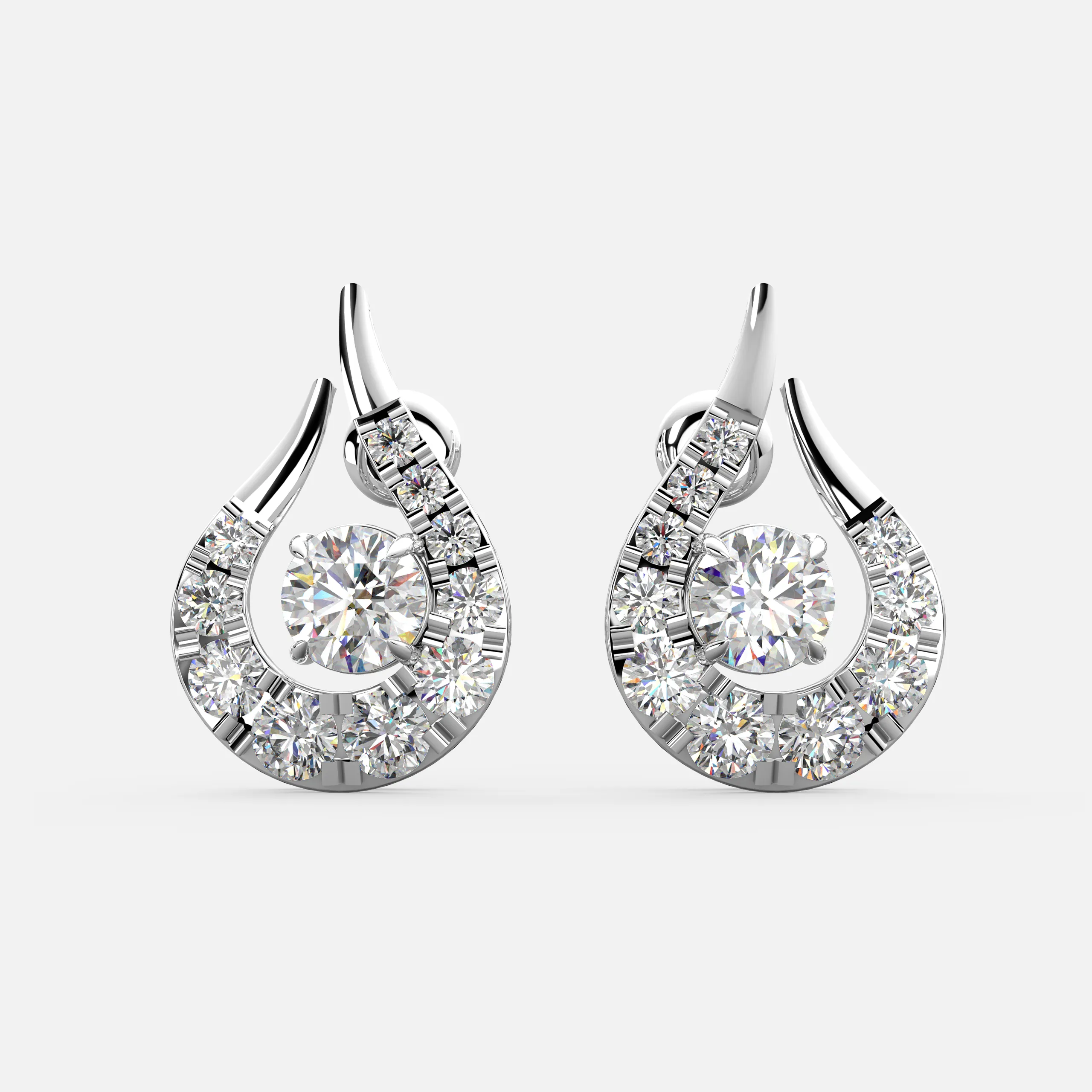 Flame Diamond Earrings